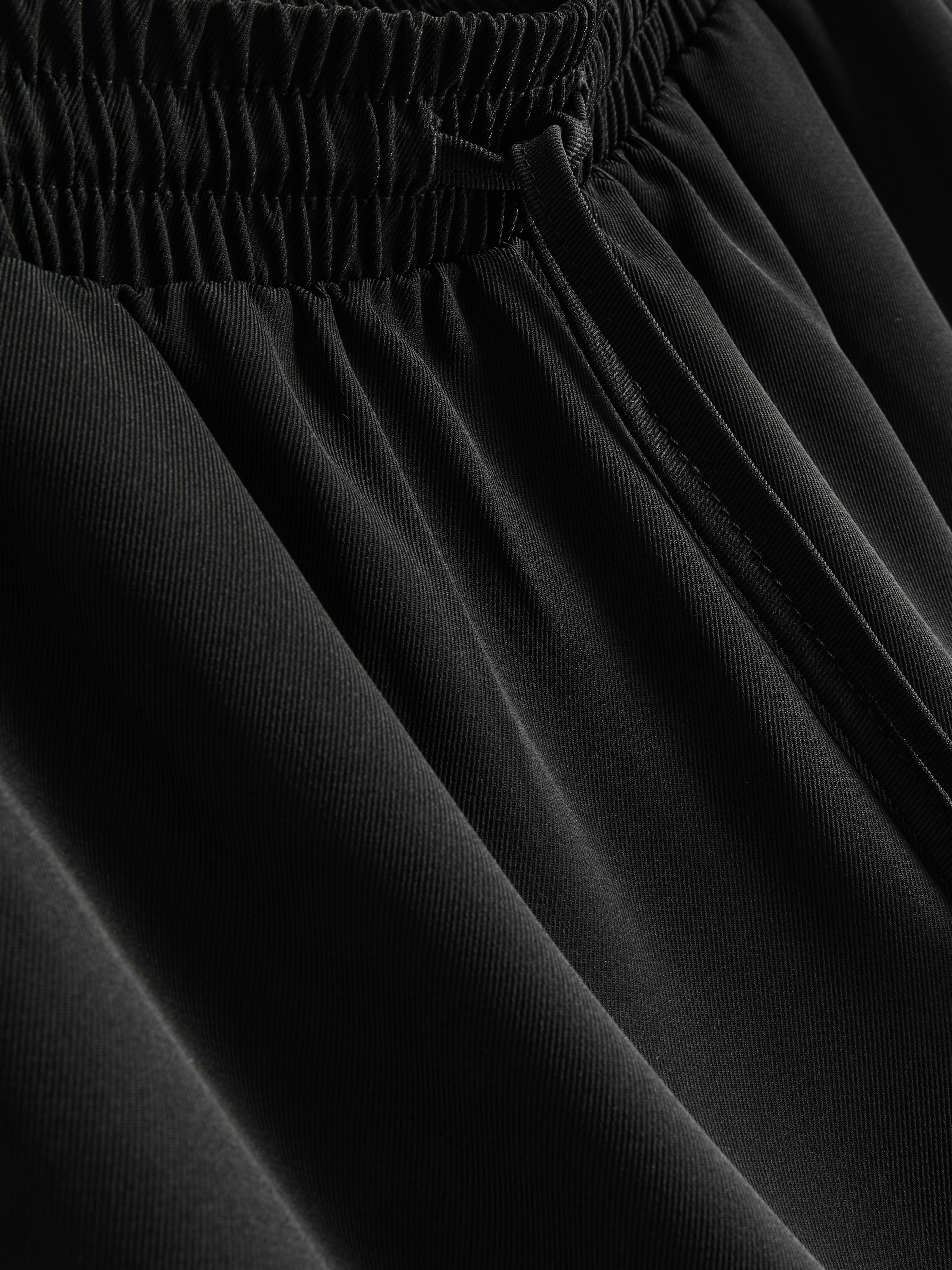 Side-Stripe Joggers - Black