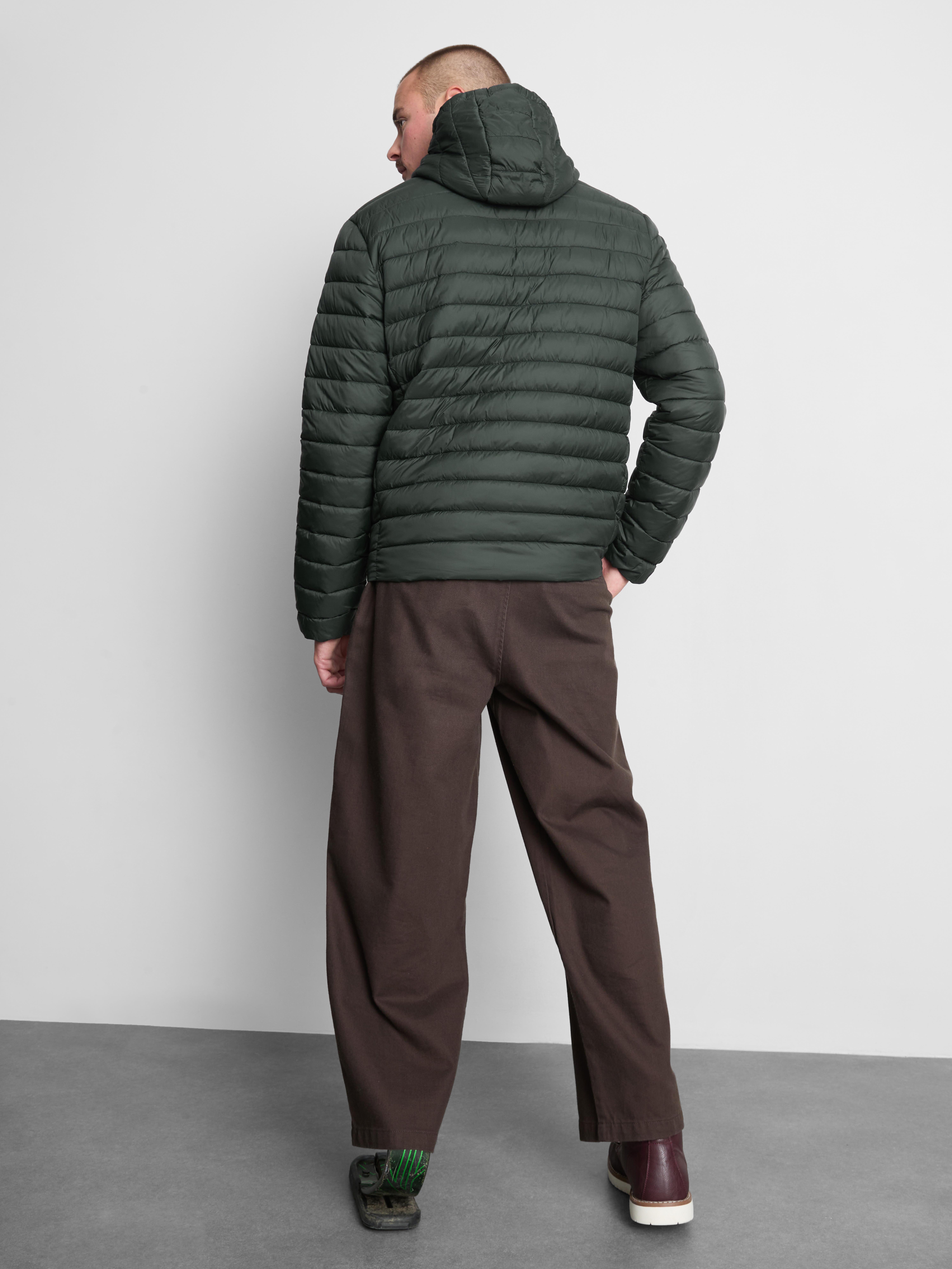 Hooded Padded Jacket - Green