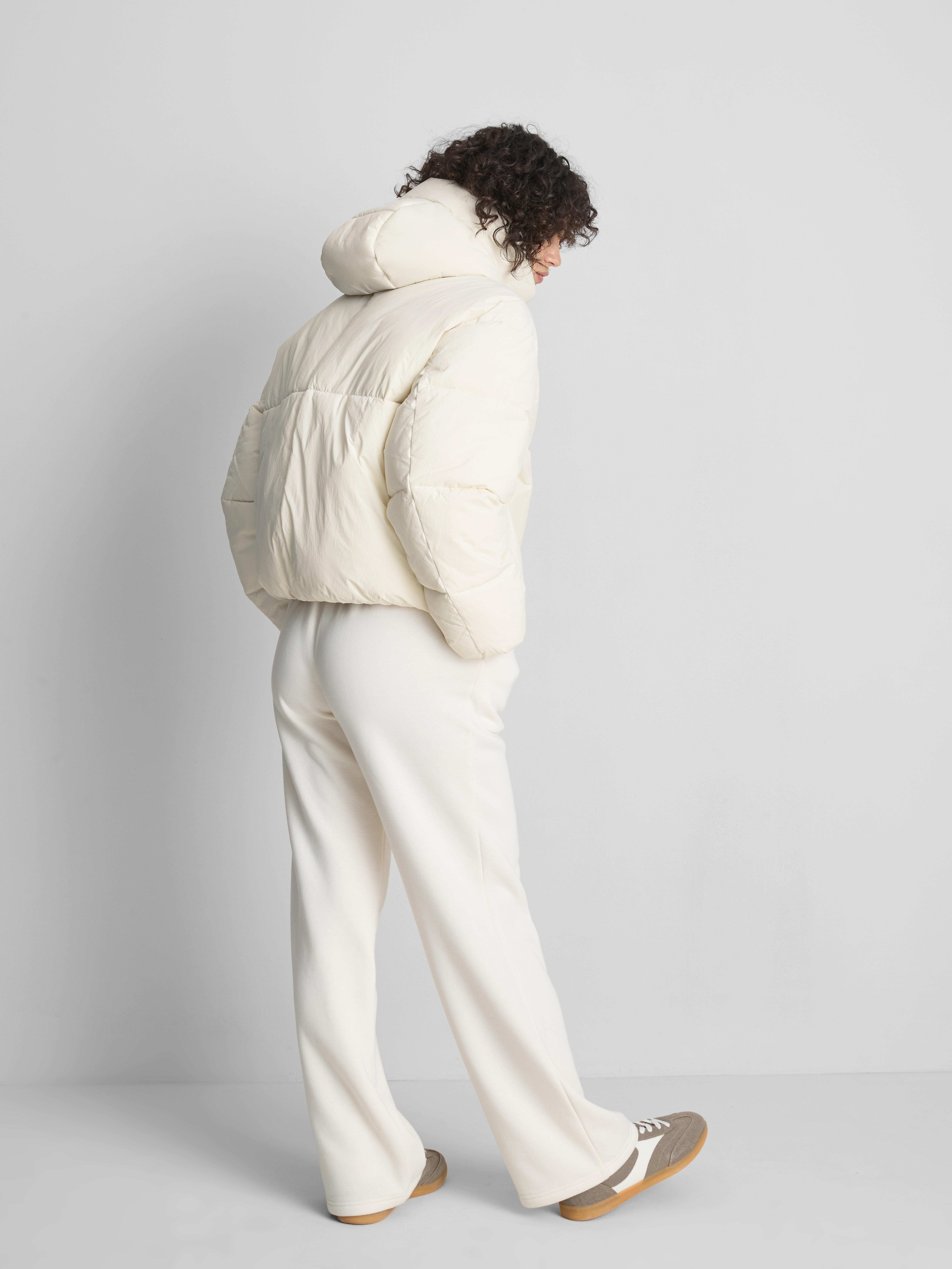 Classic Short Puffer Jacket - Ivory