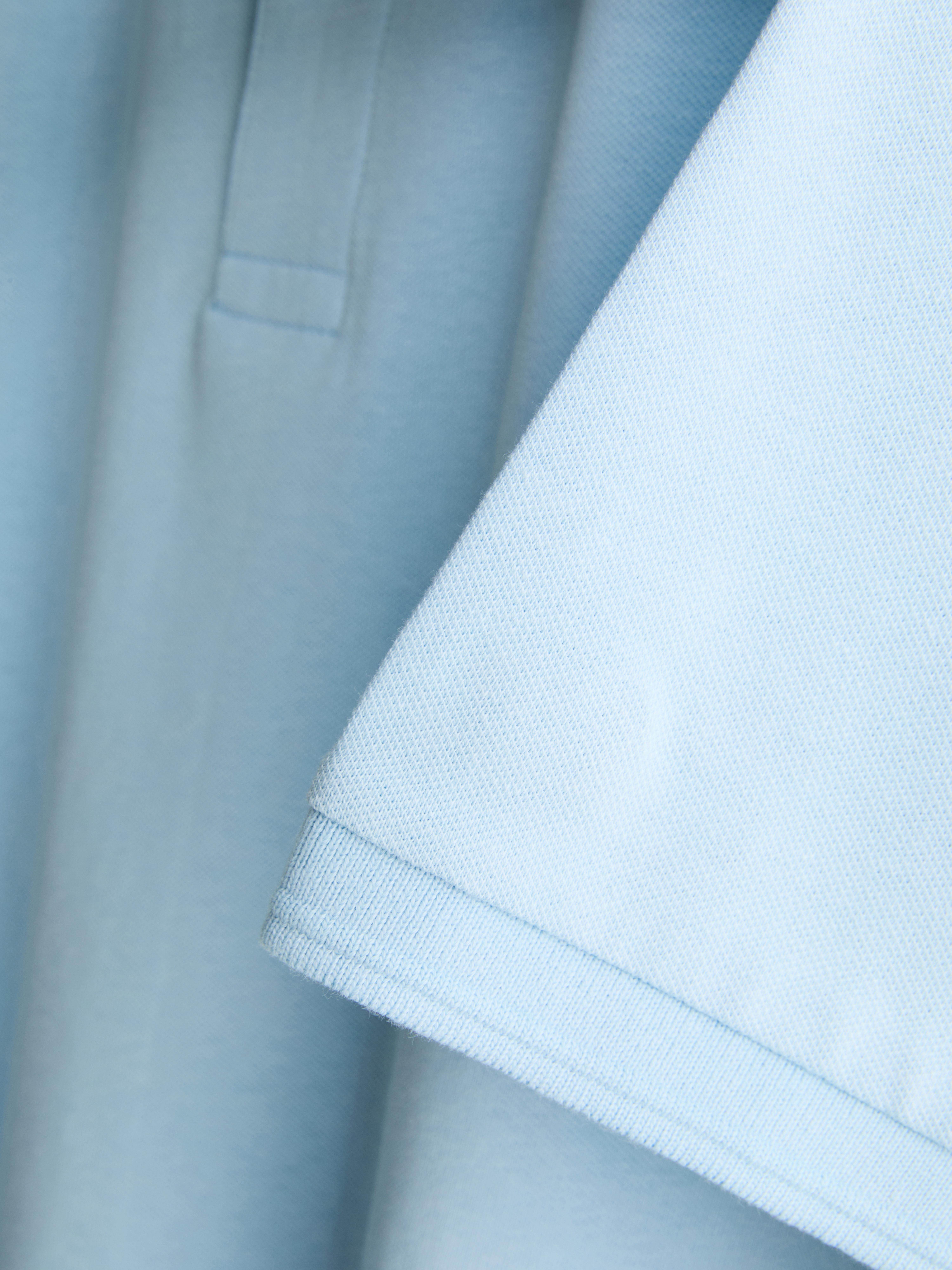 Short-Sleeve Polo Shirt - Light Blue