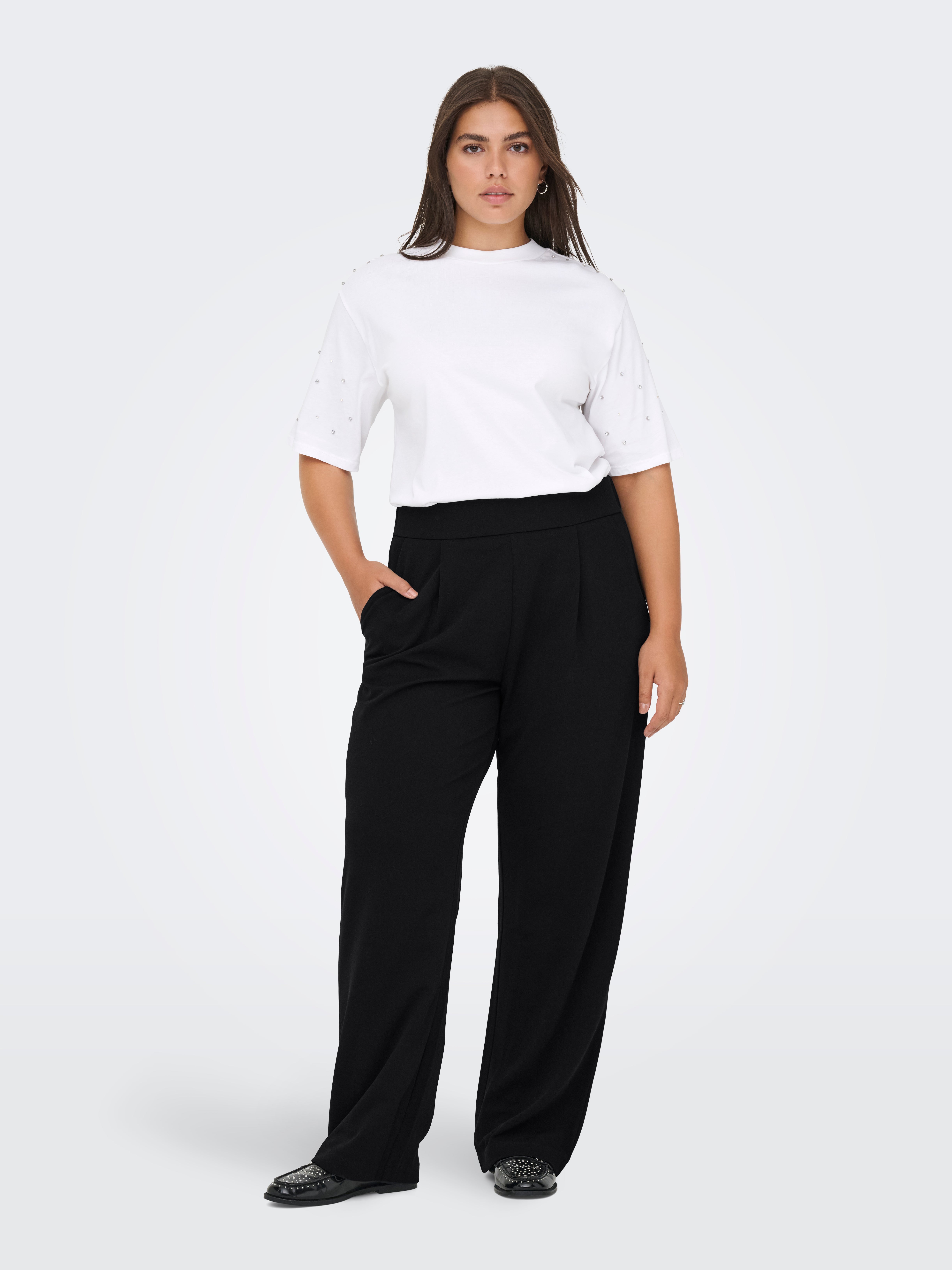 CARSTILLA Straight Fit Trousers Black