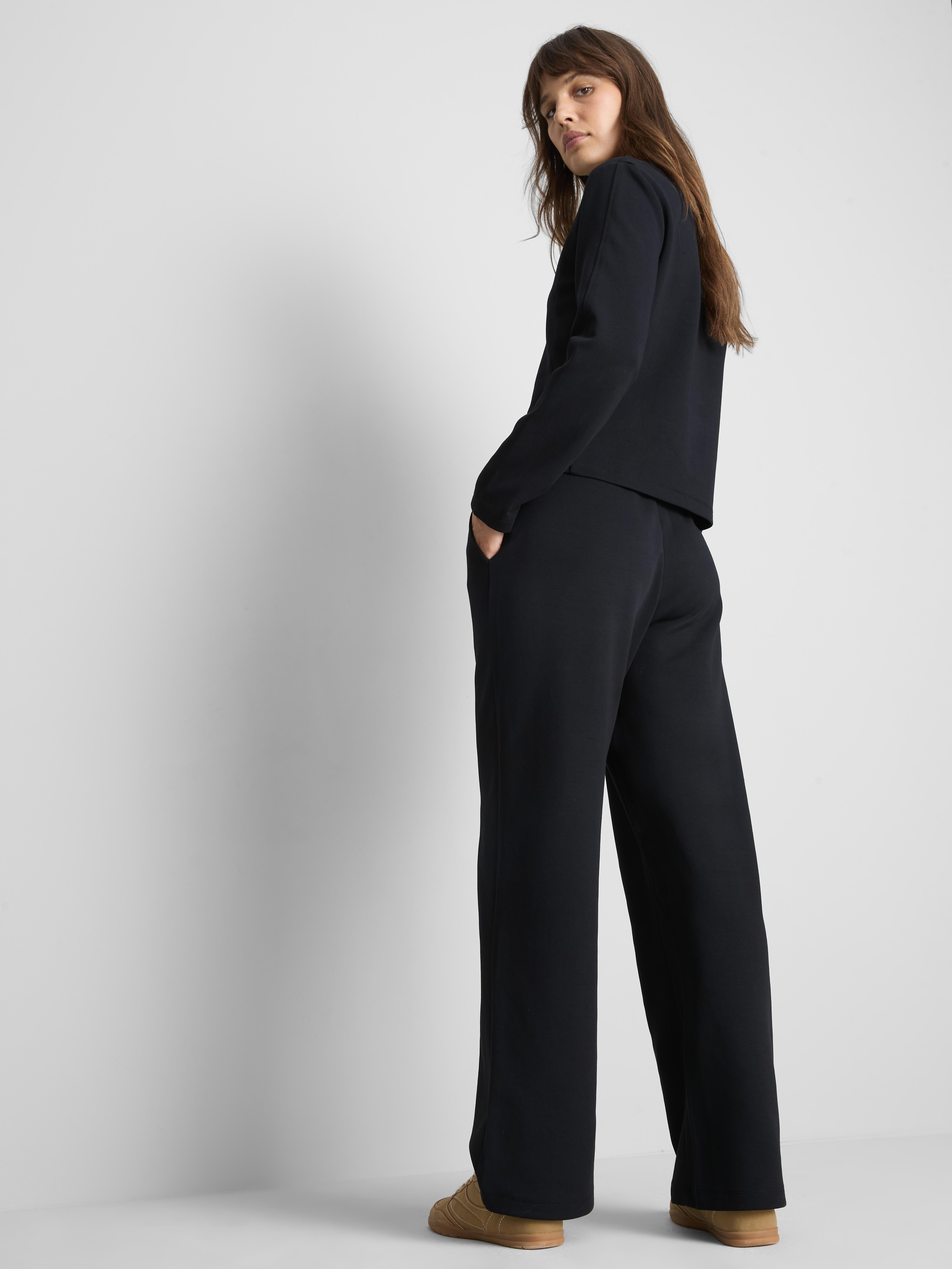 Paula Echevarría Wide Leg Joggers - Black