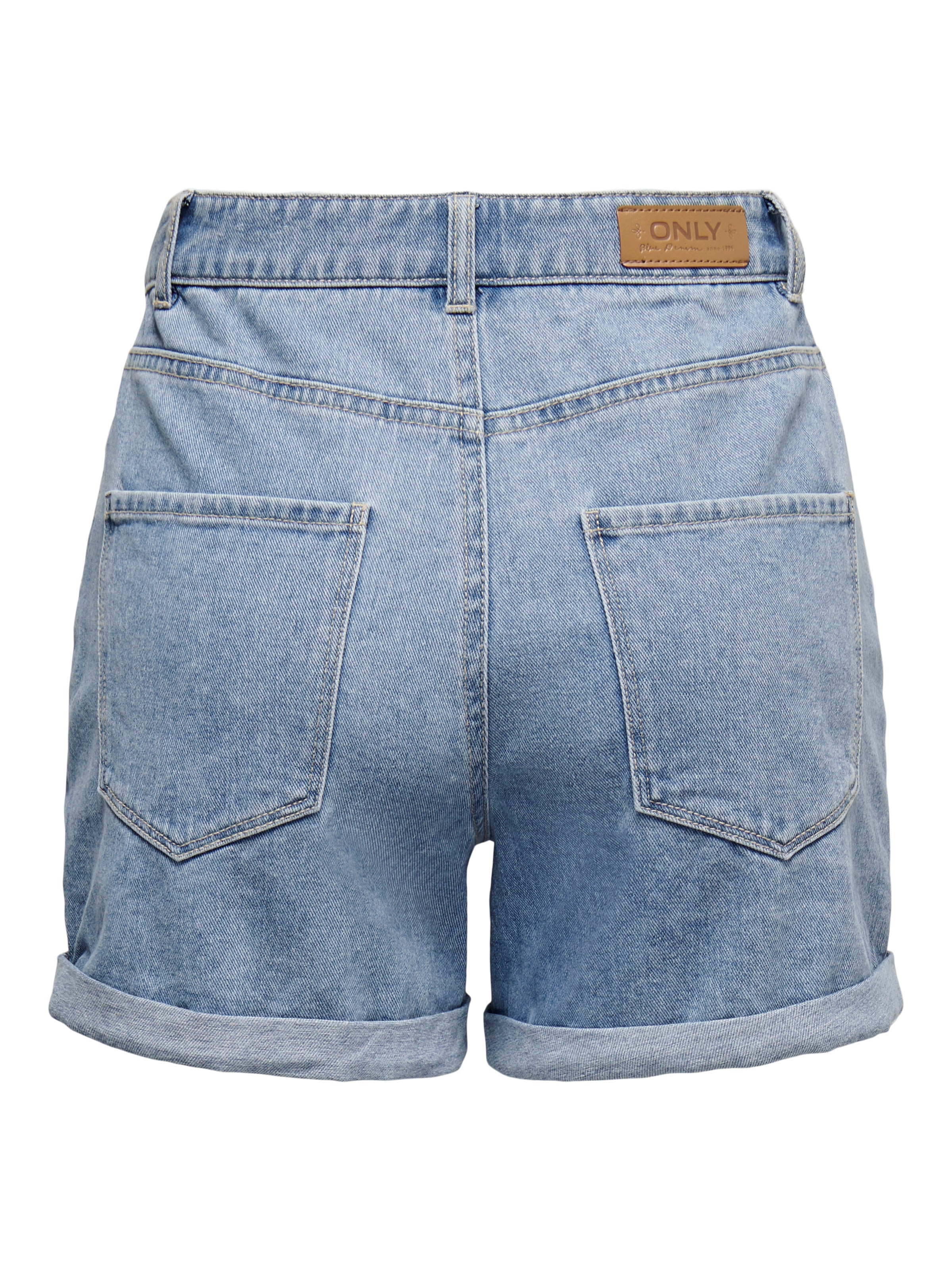 ONLVEGA High waist Regular Fit Shorts Light Blue Denim