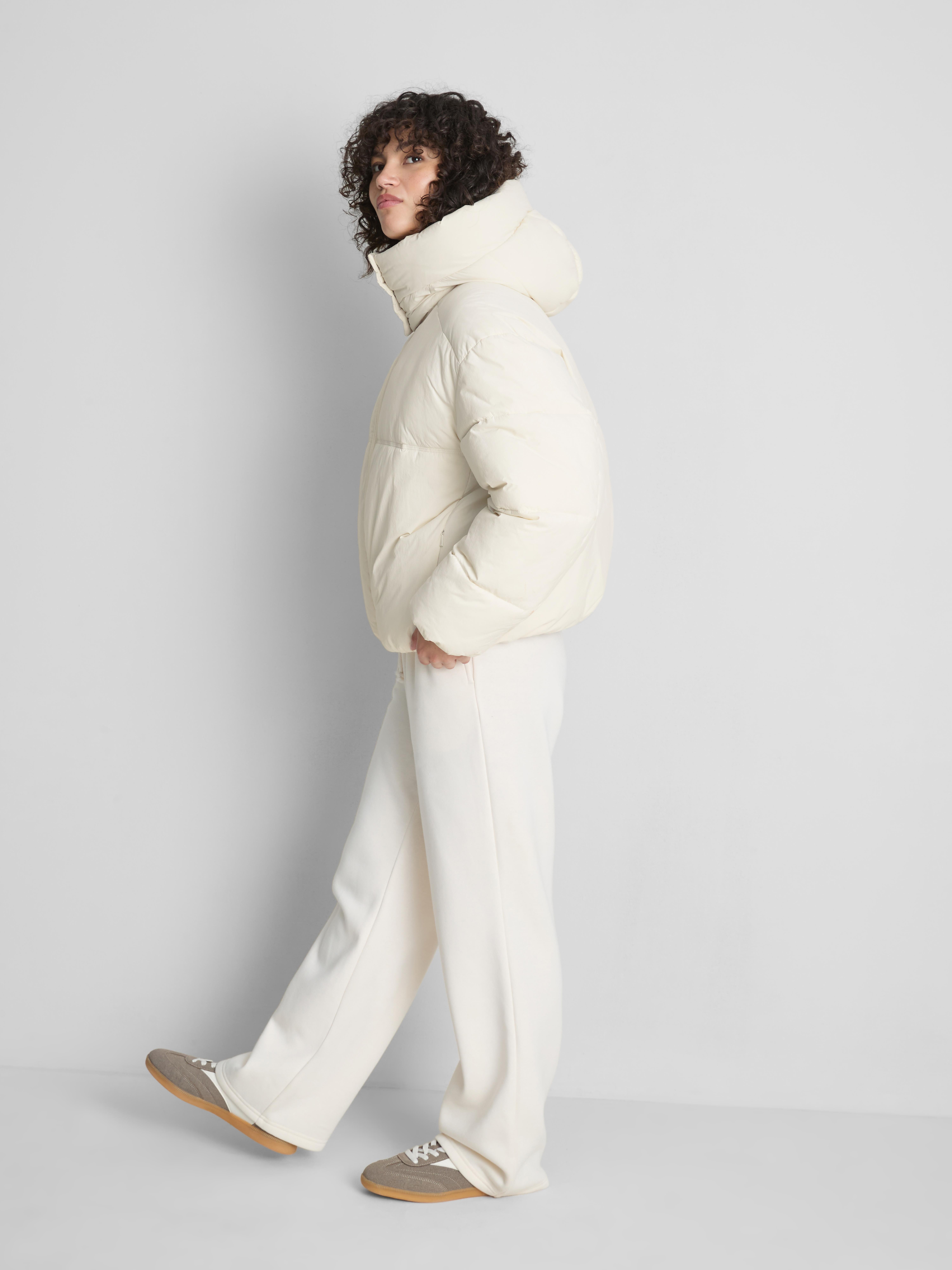 Classic Short Puffer Jacket - Ivory