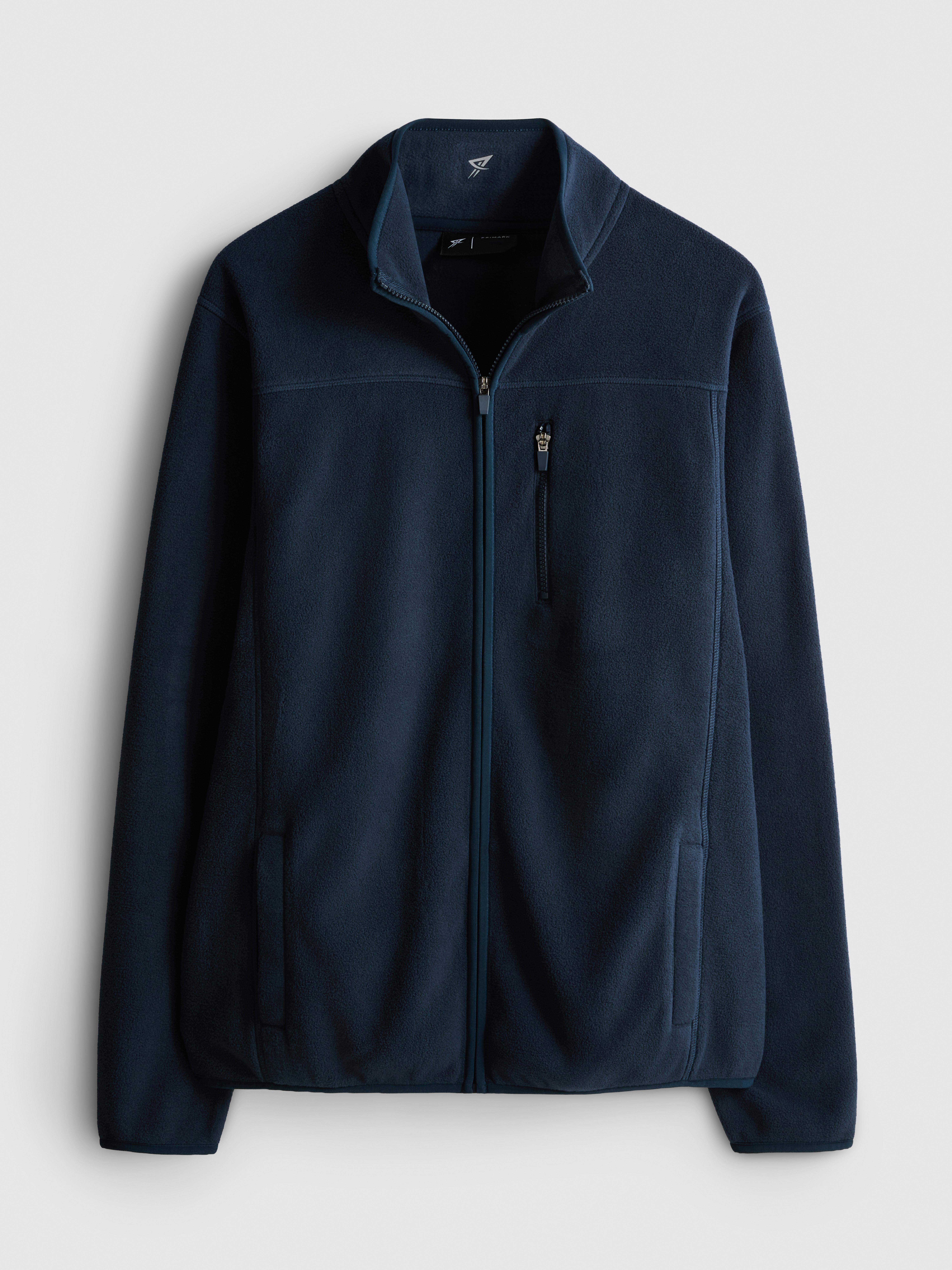 Zip-Up Fleece Jacket - Navy