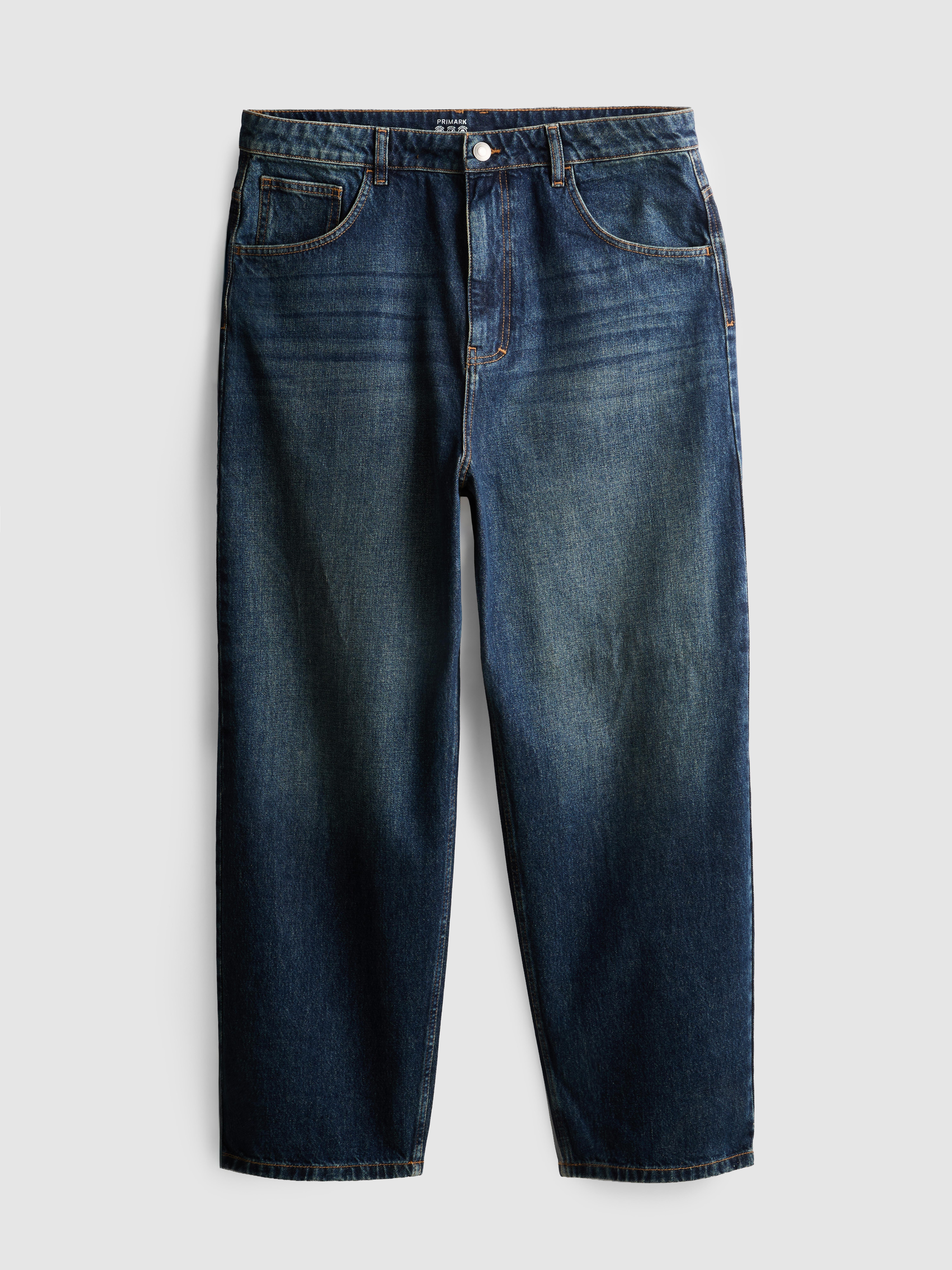 Mid-Rise Baggy Jeans - Mid Blue