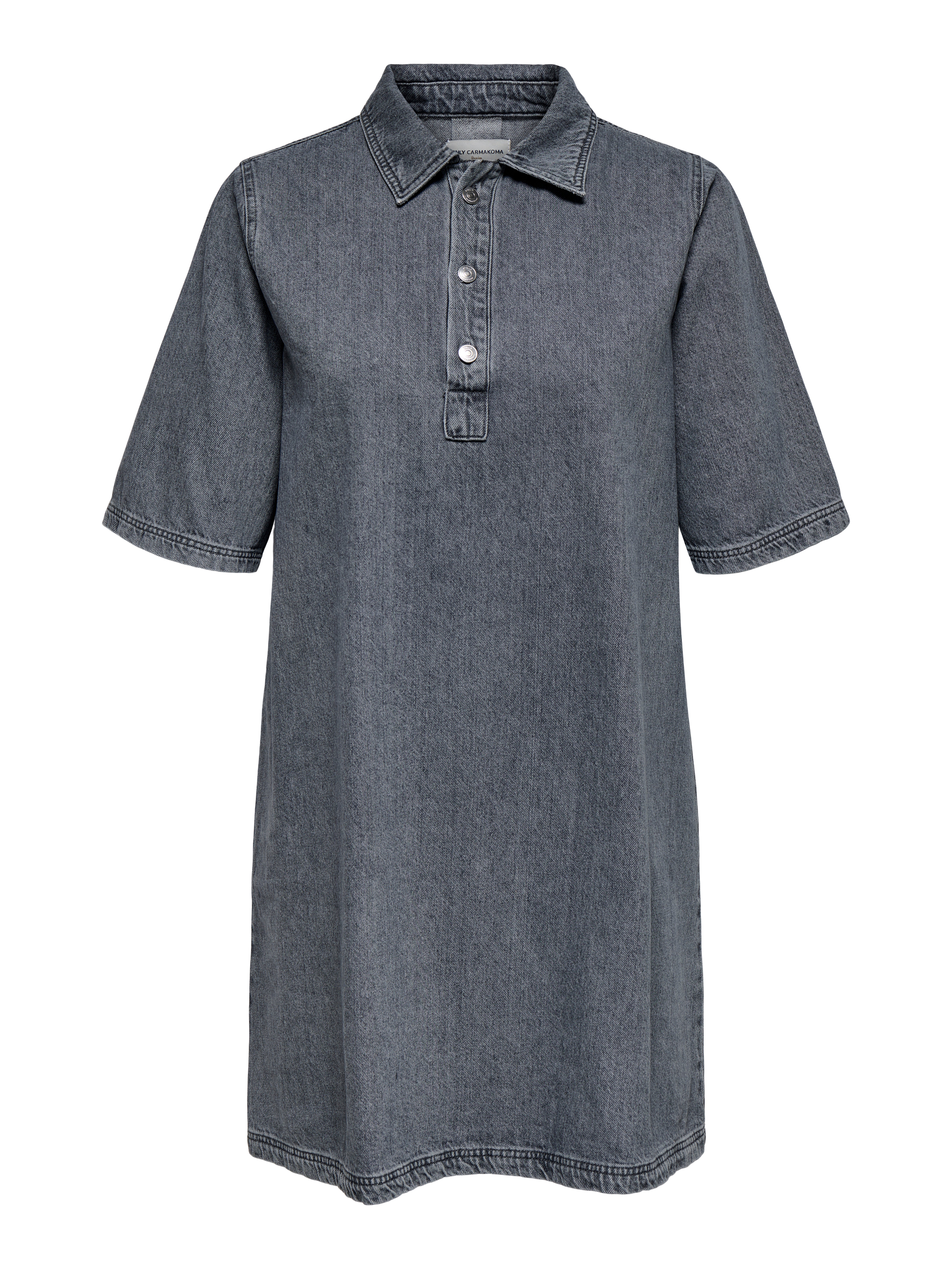 CARGRY Short dress Medium Grey Denim