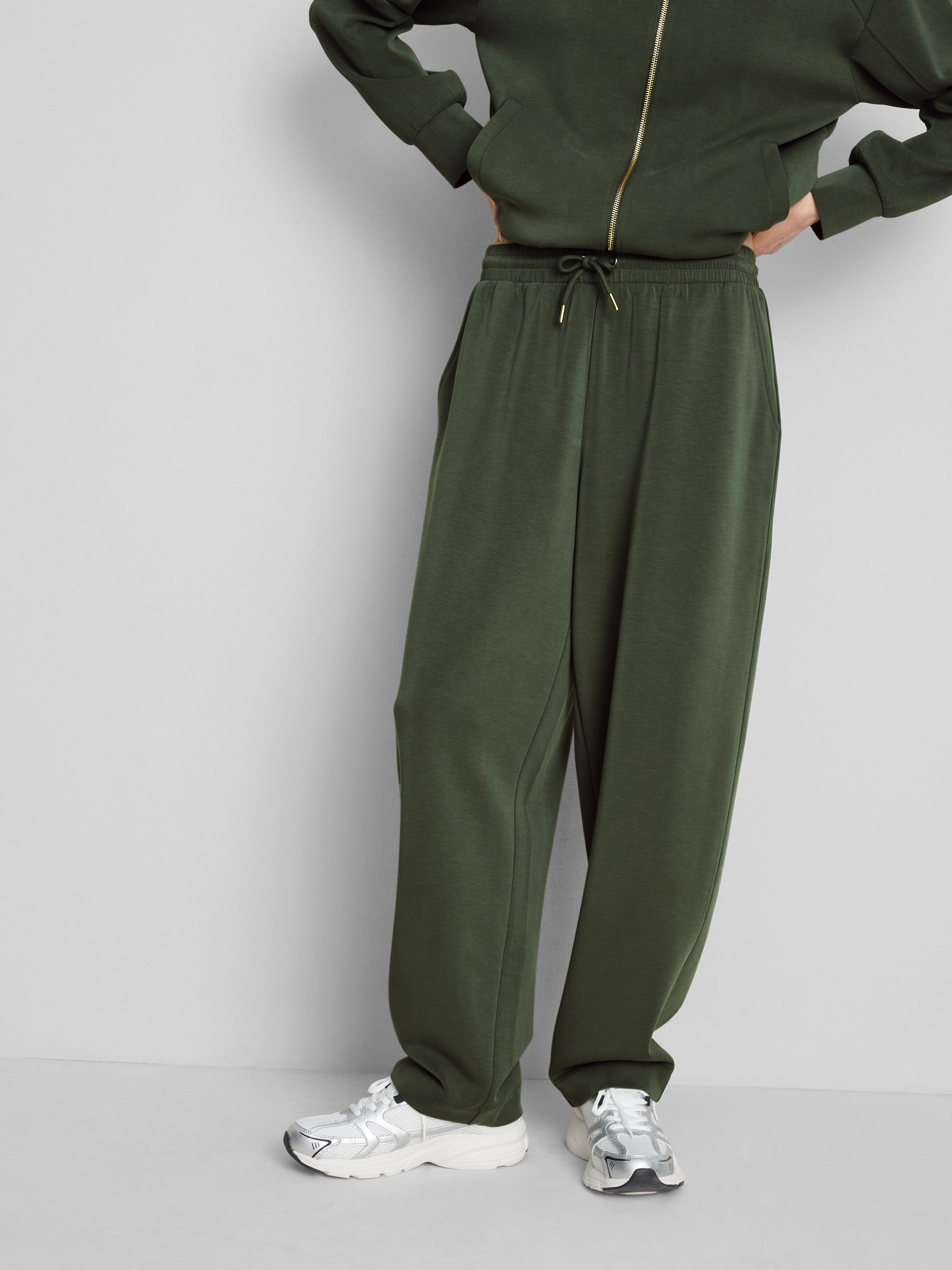 Modal Blend Tapered Joggers - Olive
