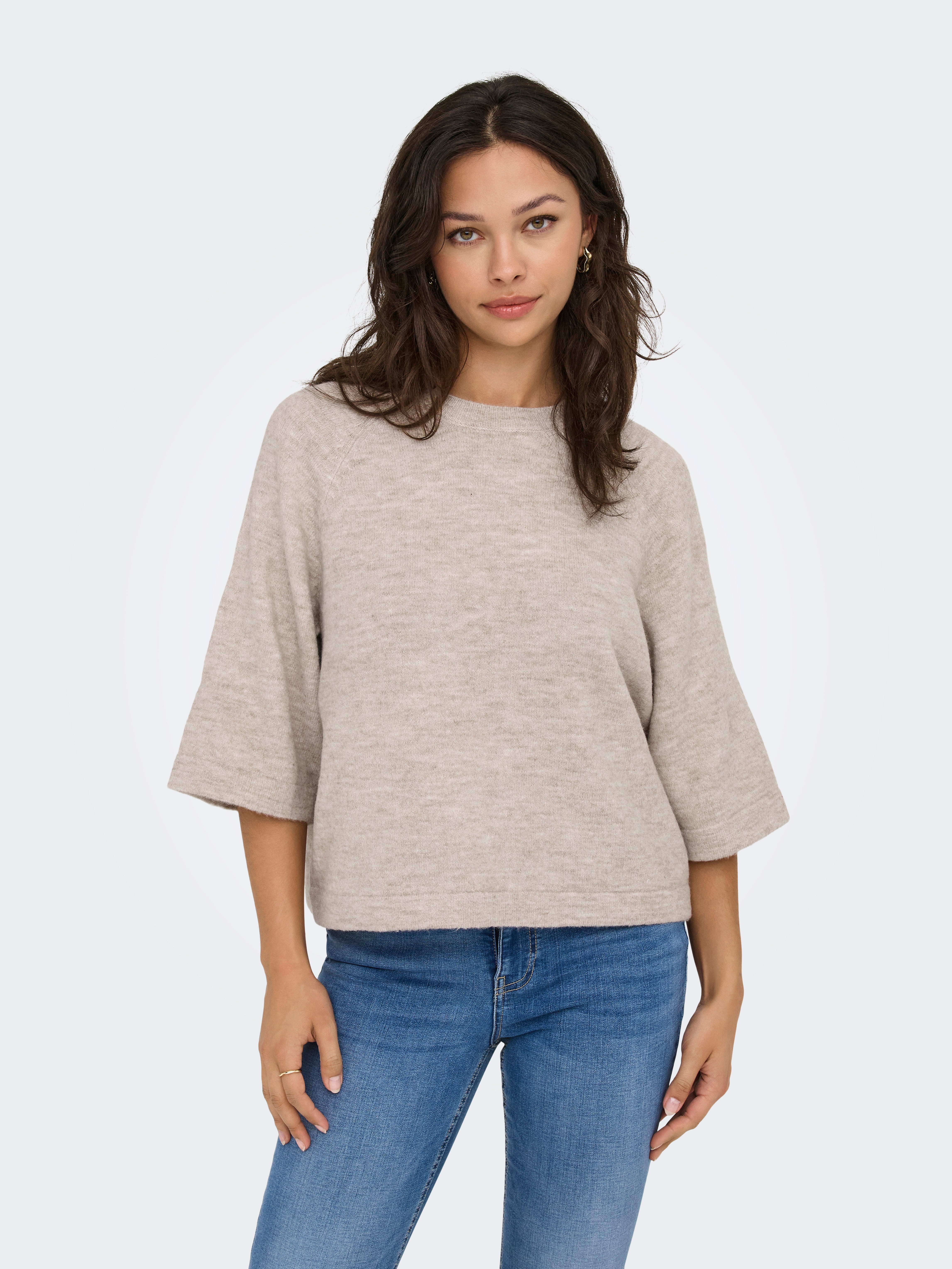 ONLSIMONI Knitted pullover Pumice Stone