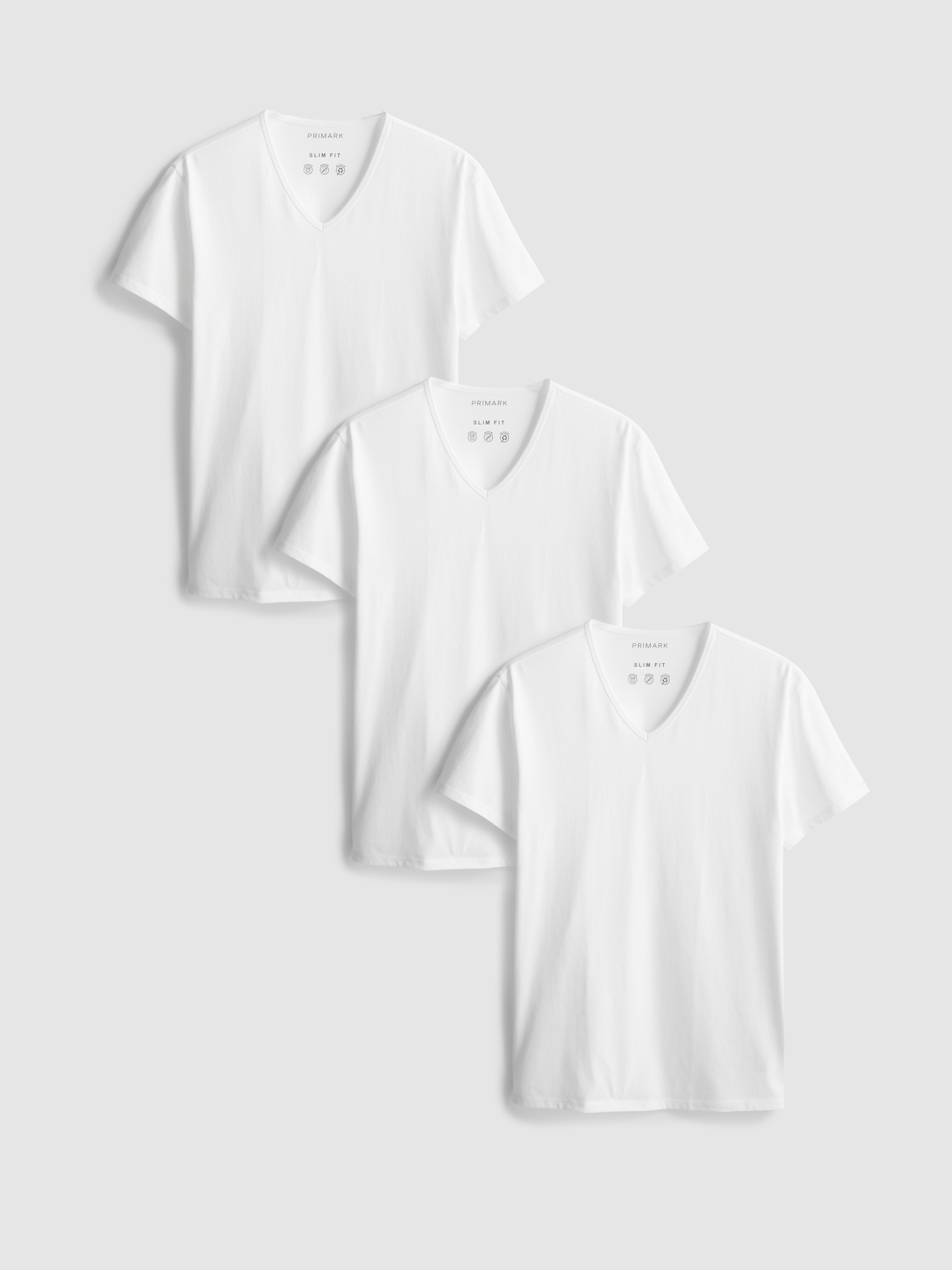 3pk V-Neck T-Shirt - White