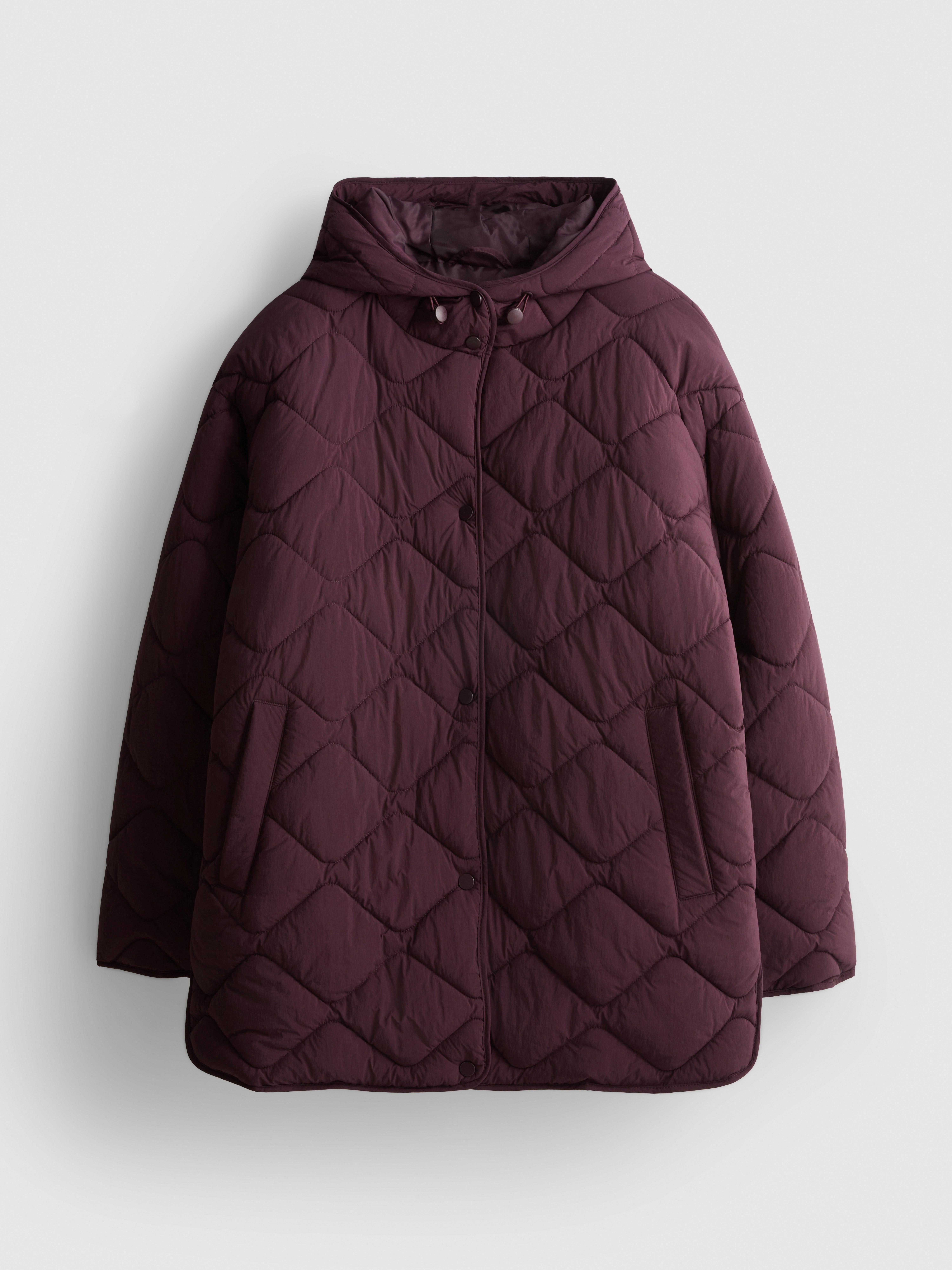 Hooded Quilted Jacket - Fig