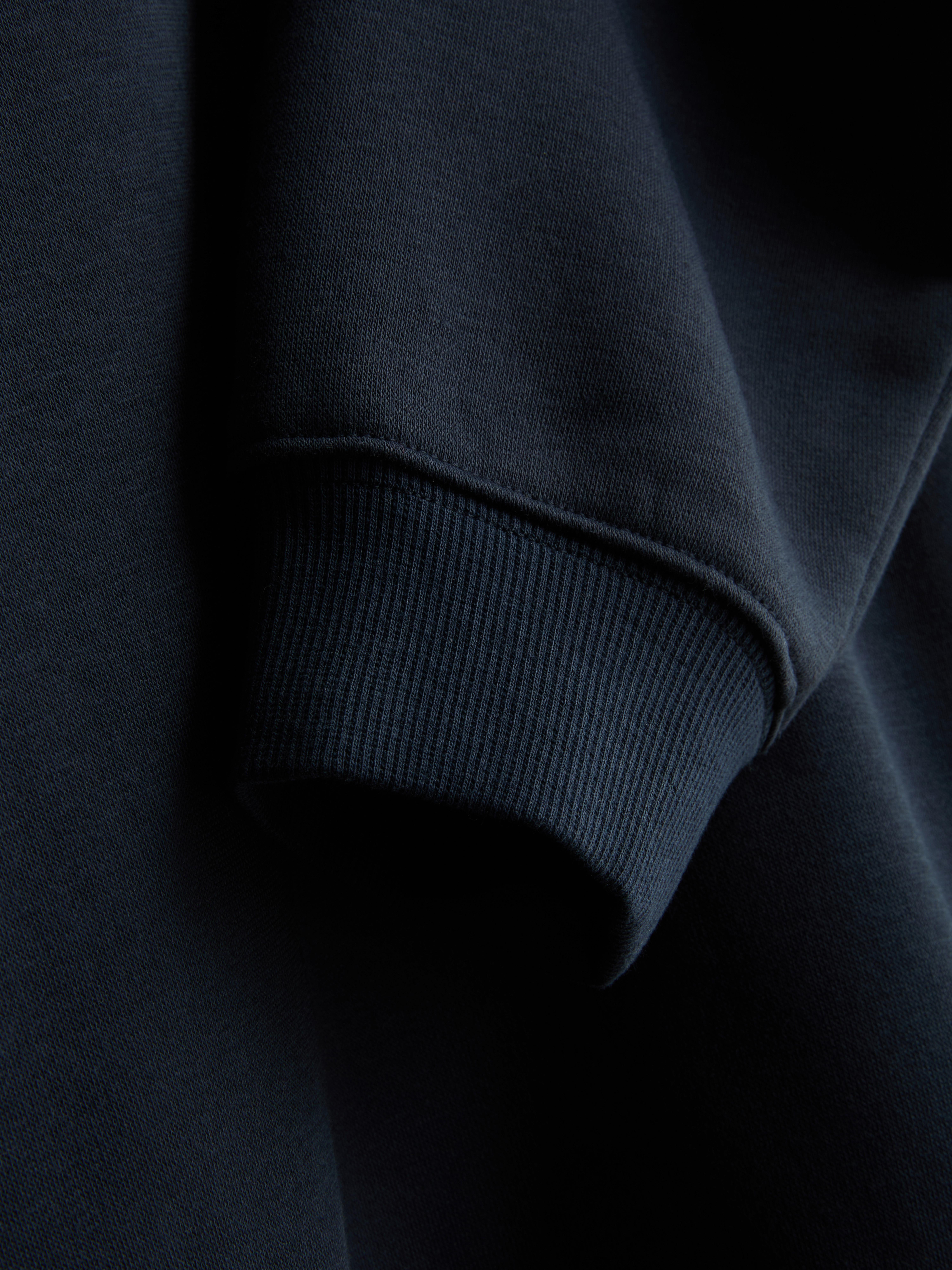 Cotton Rich Shoulder Pad Sweatshirt - Navy