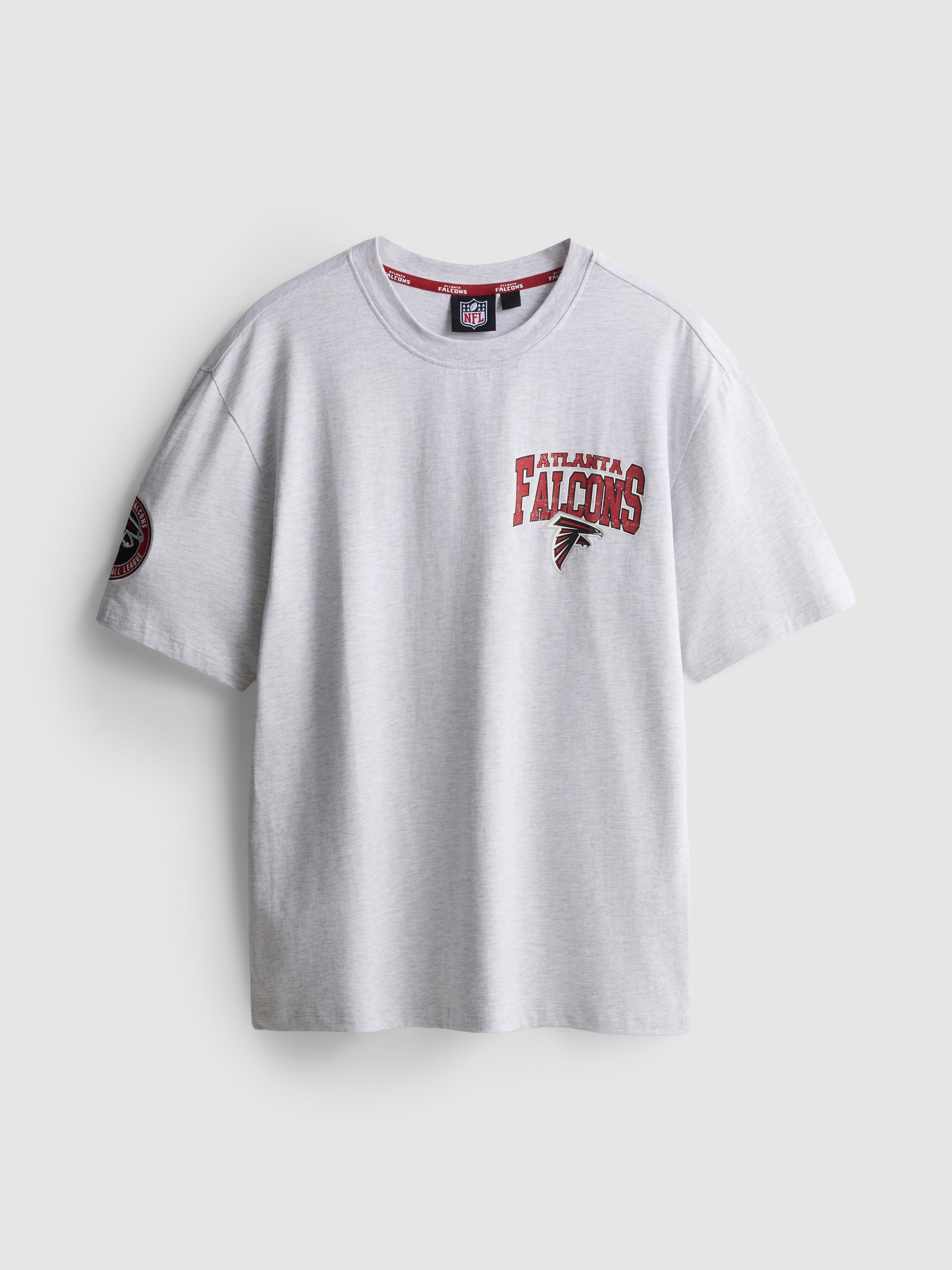 NFL Atlanta Falcons Pure Cotton Graphic T-Shirt - Gray Heather