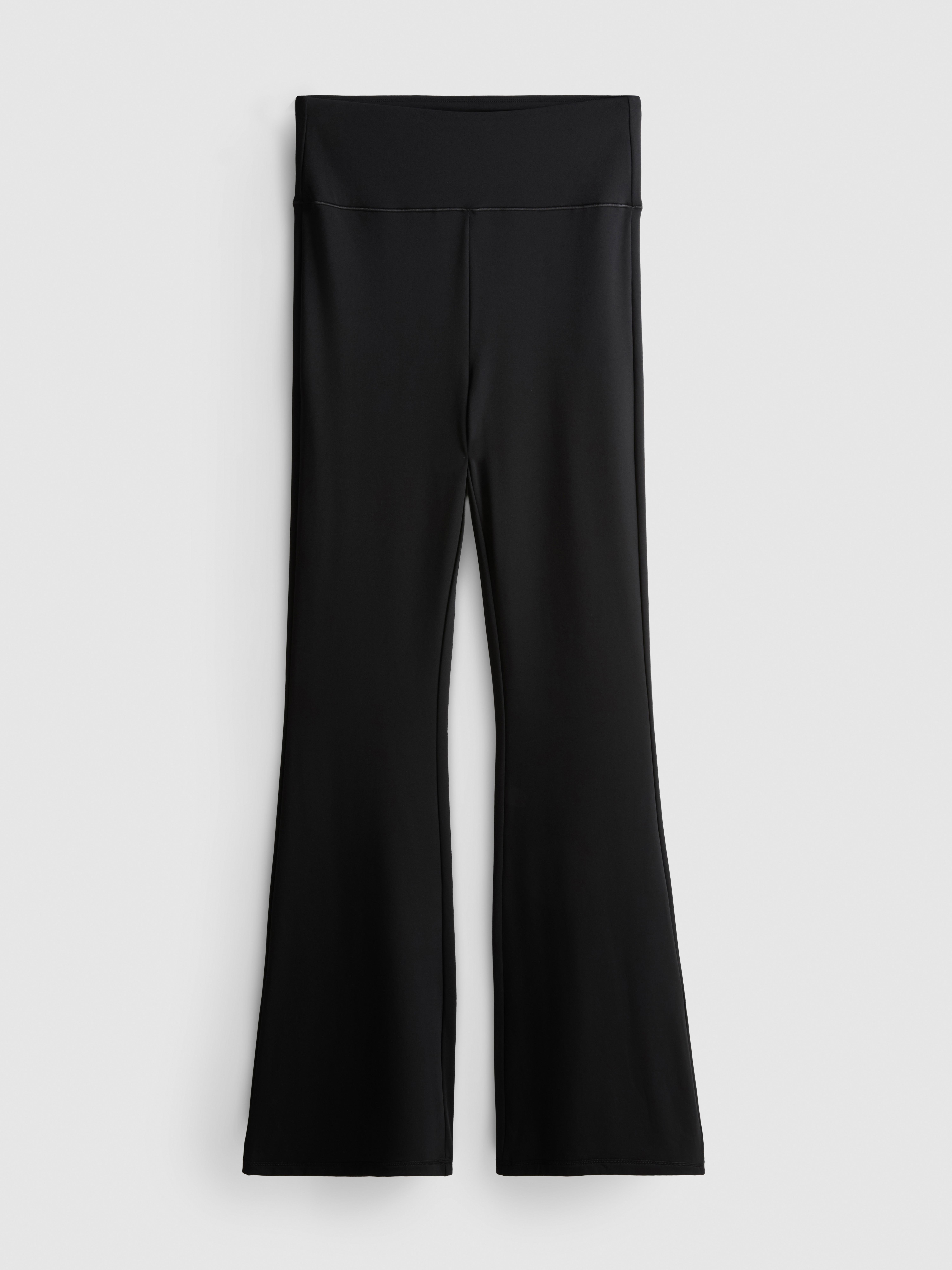 Buttery Soft High-Waisted Flared Leggings - Black