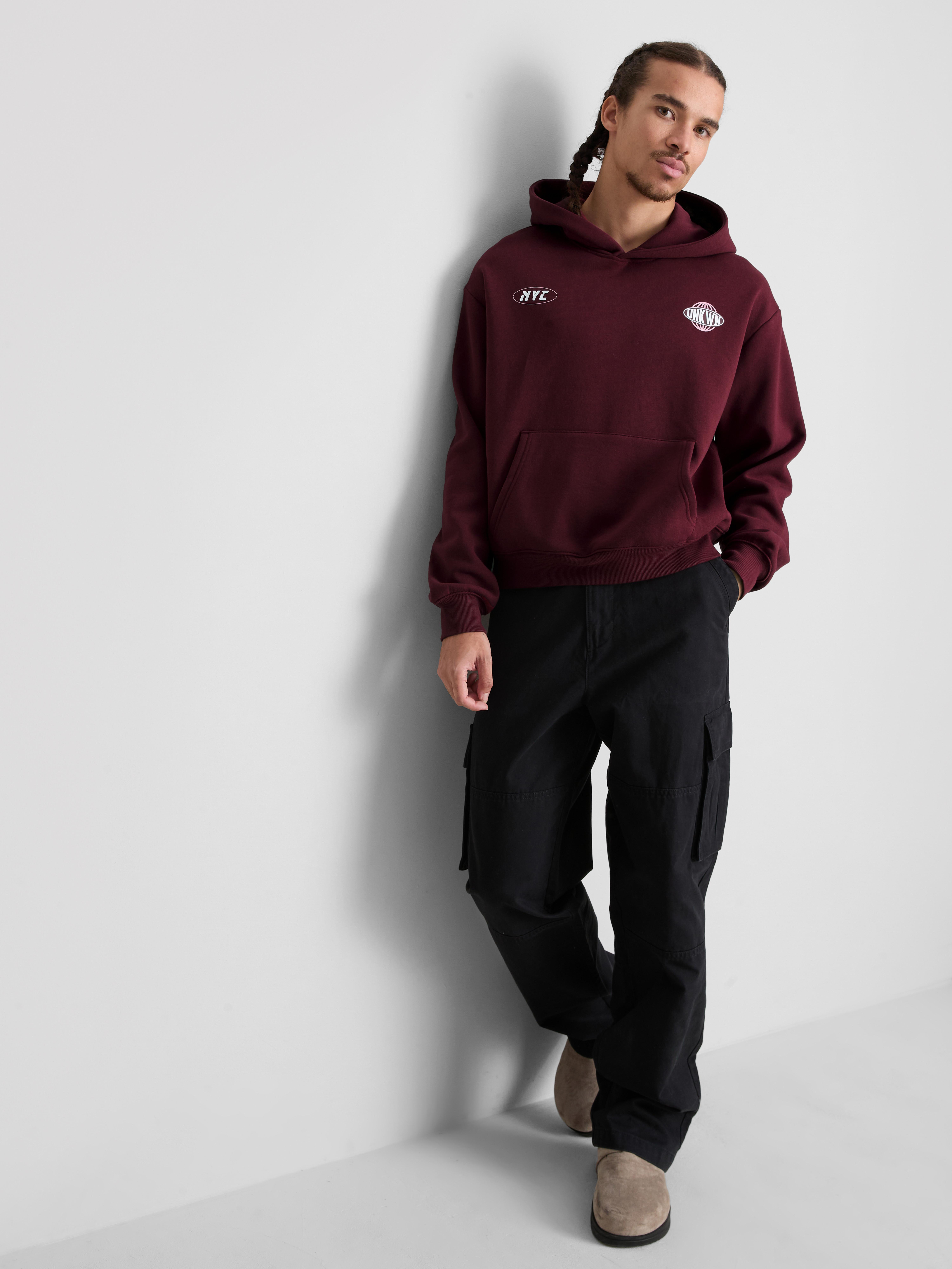 NYC Graphic Hoodie - Burgundy