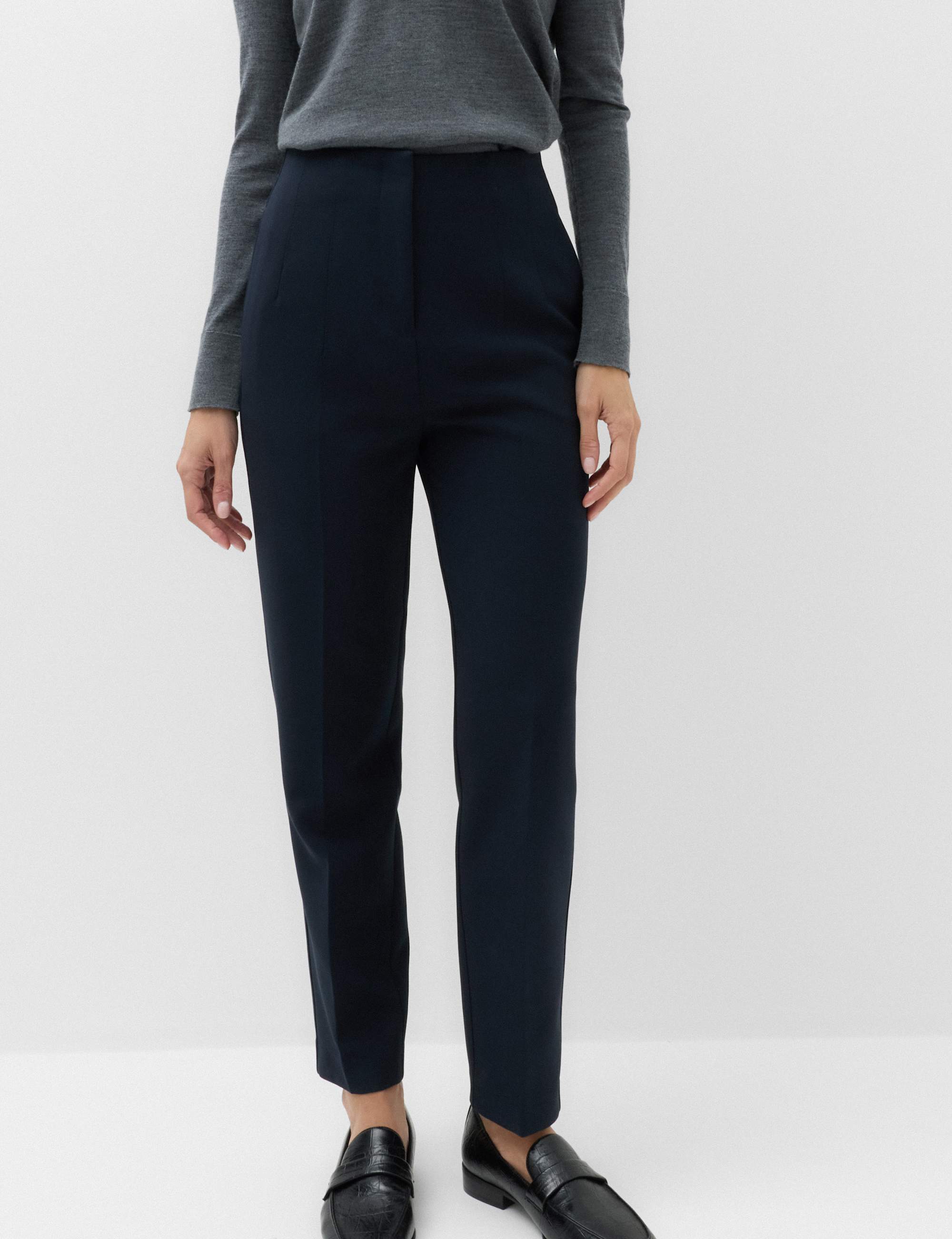 Tapered Ankle Grazer Trousers