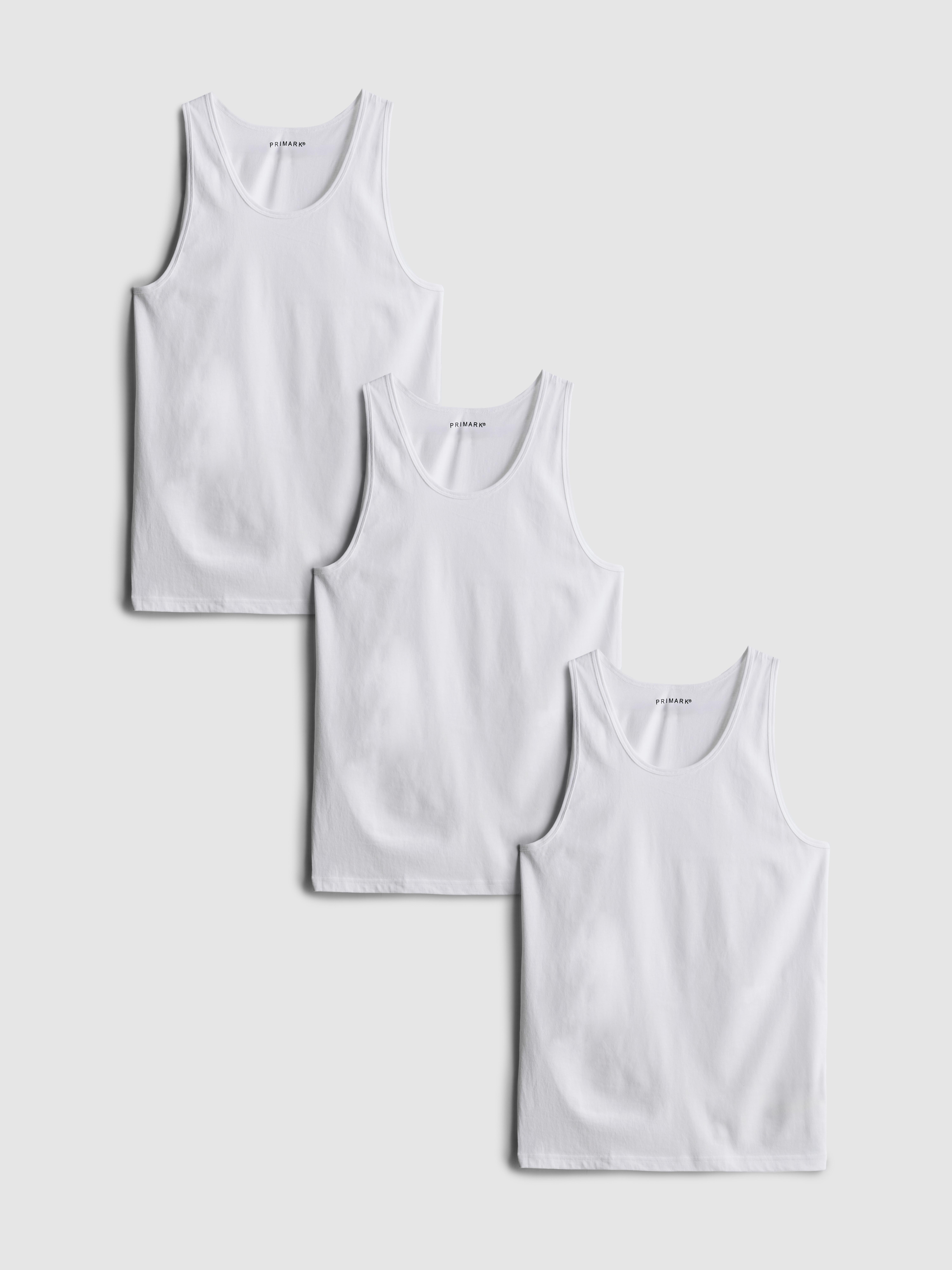 3-Pack Essential Tanks - White