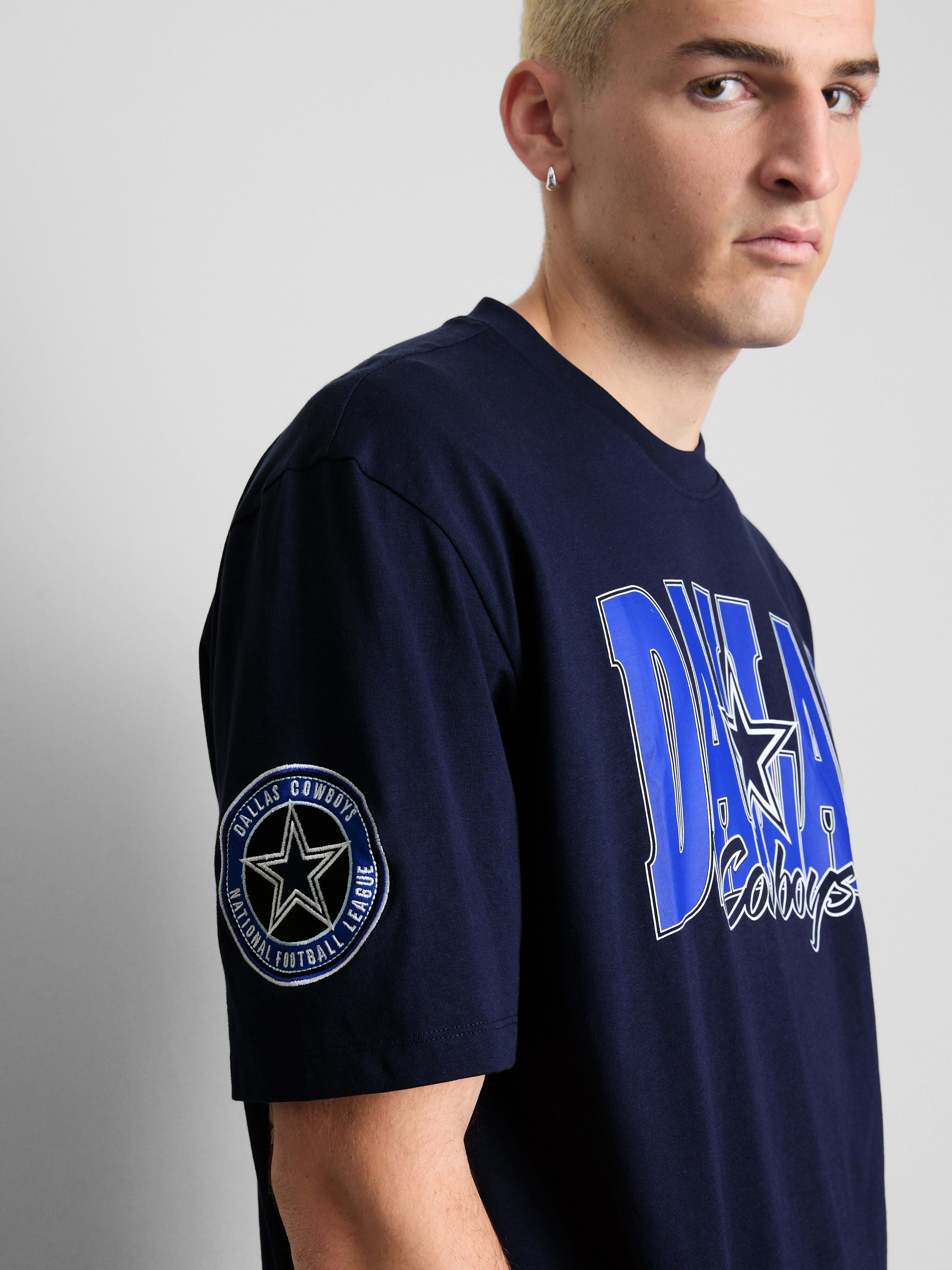 NFL Dallas Cowboys Pure Cotton Graphic T-Shirt - Navy