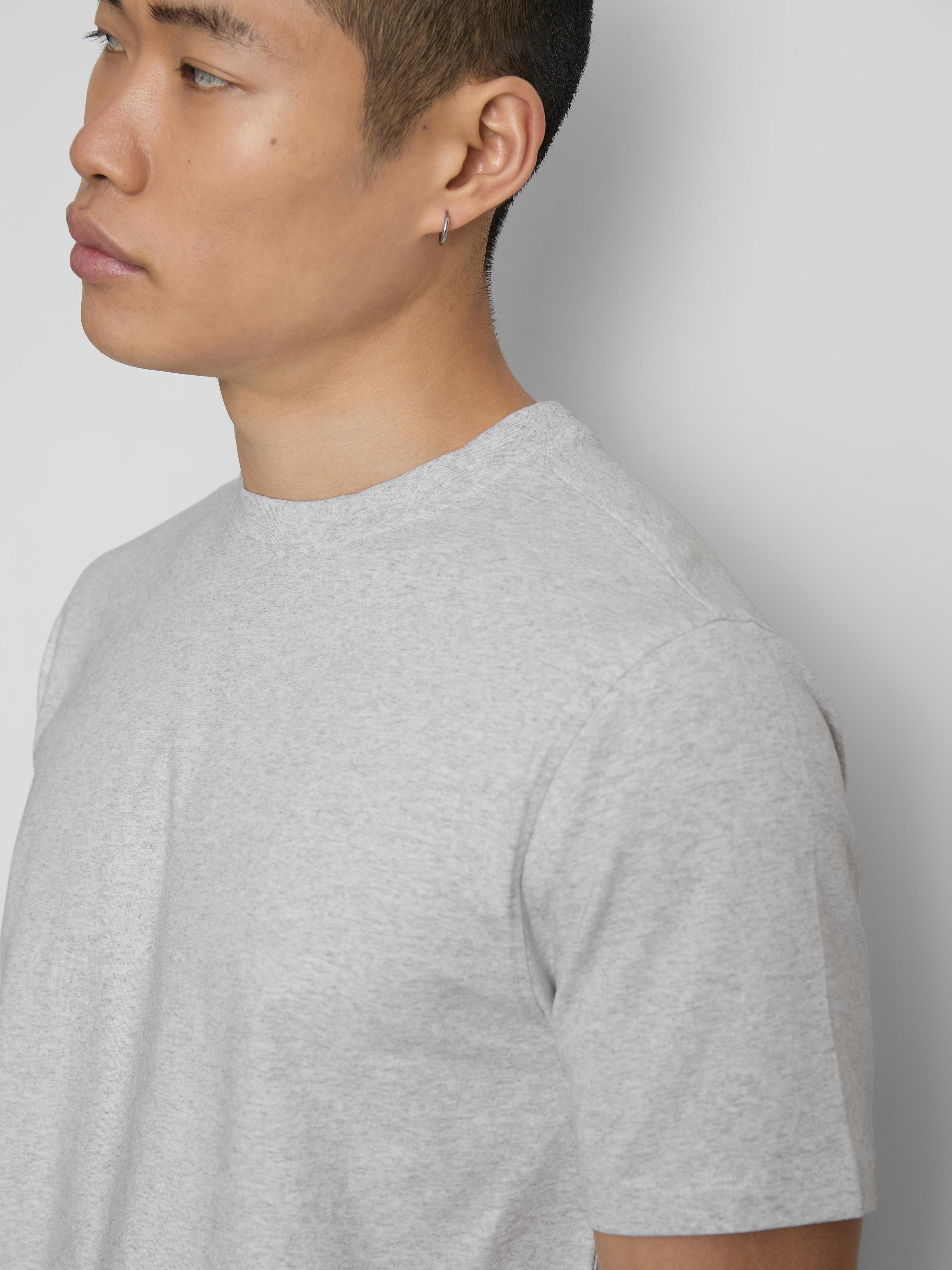 Slim-Fit Stretch T-Shirt - Light Gray