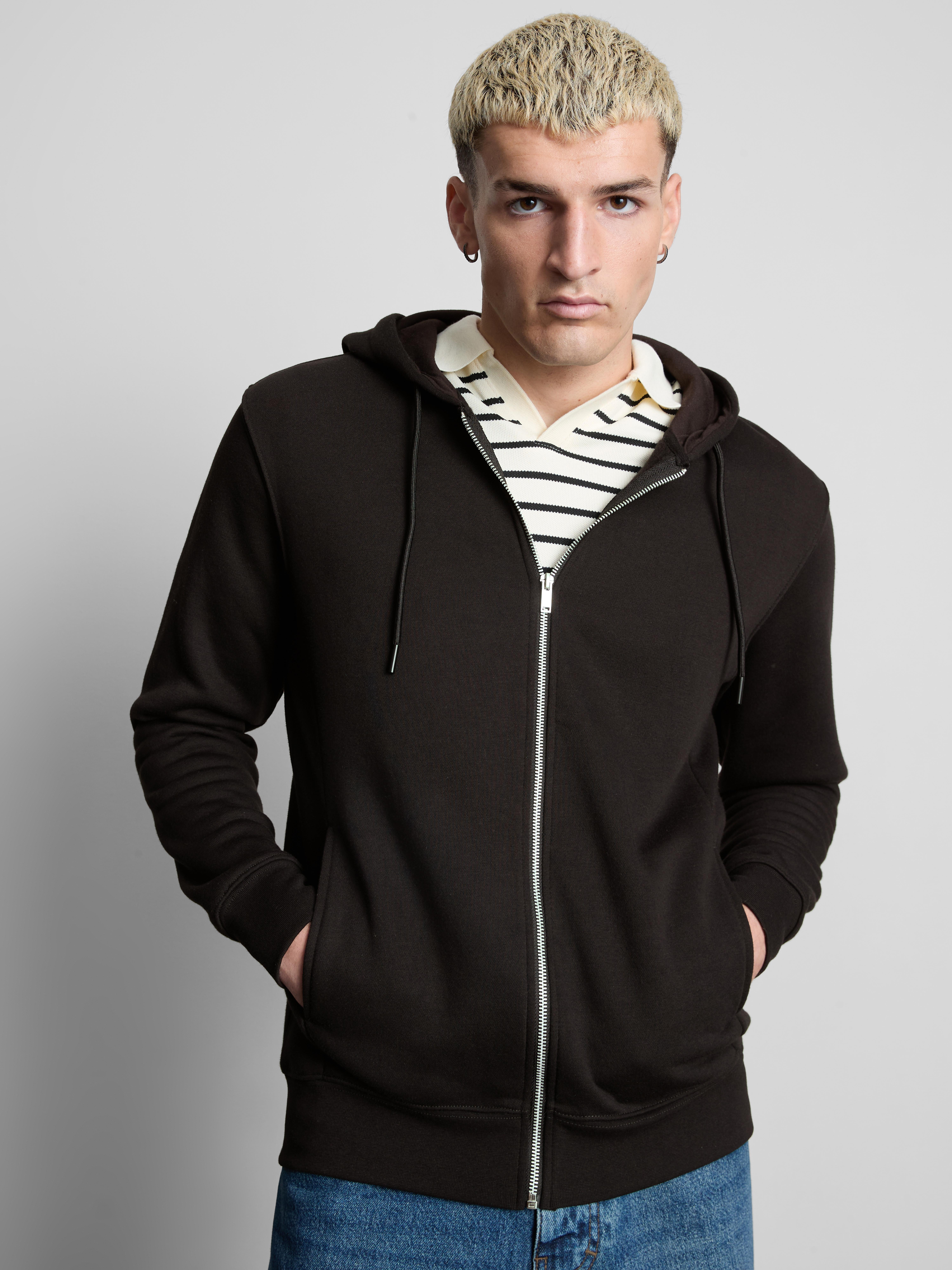 Zip Hoodie - Black