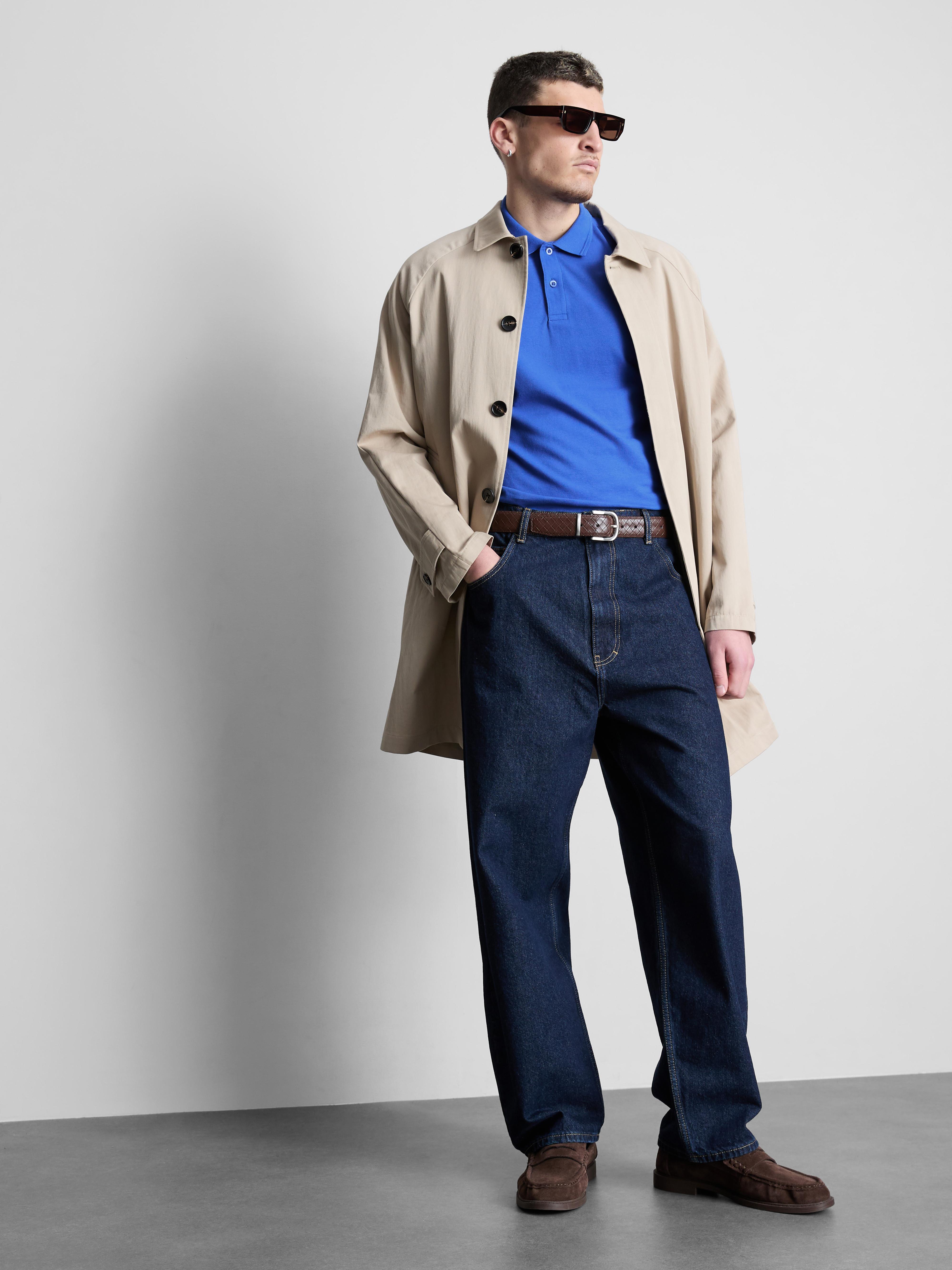 Essential Stretch Polo Shirt - Blue