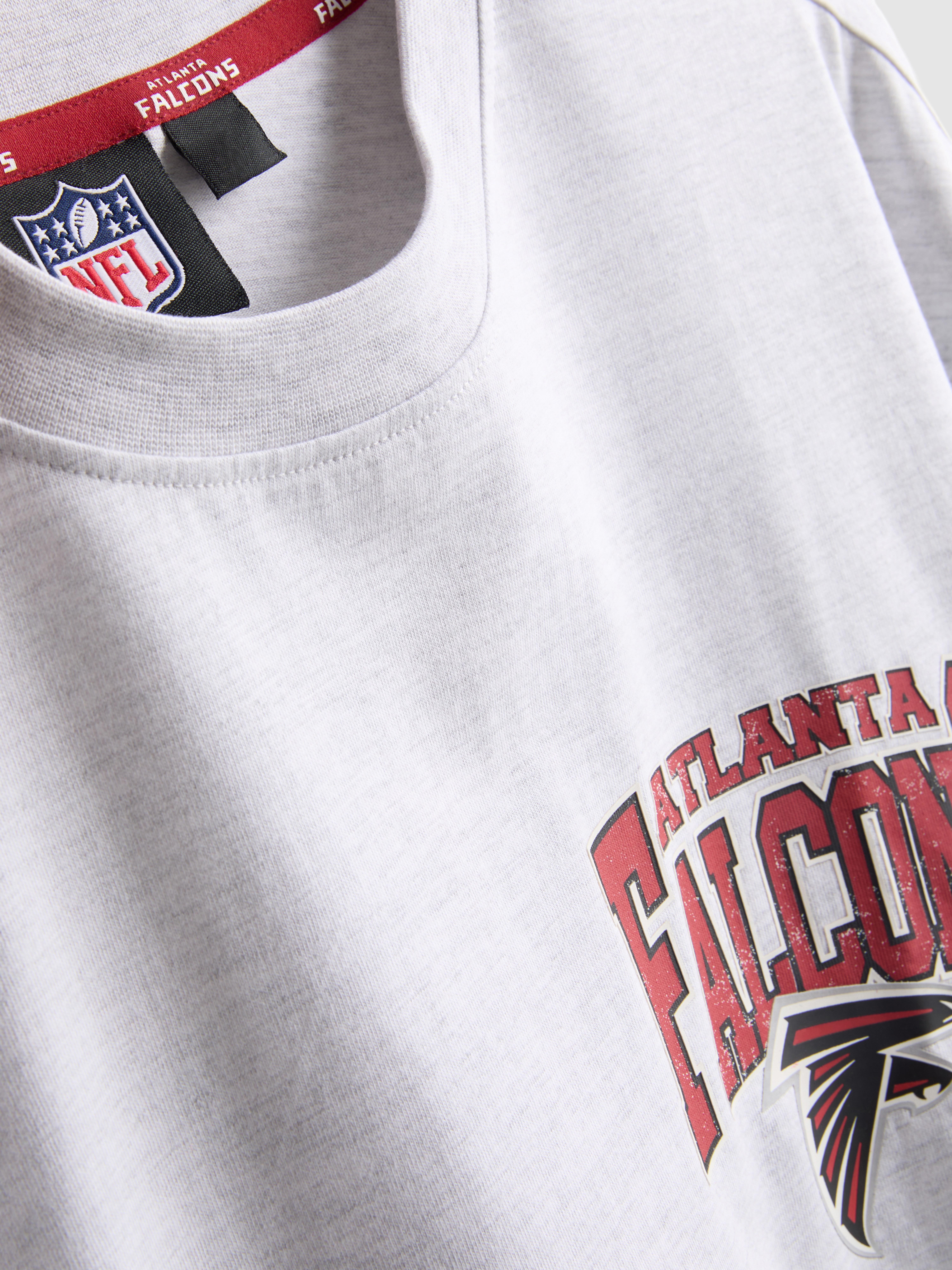 NFL Atlanta Falcons Pure Cotton Graphic T-Shirt - Gray Heather
