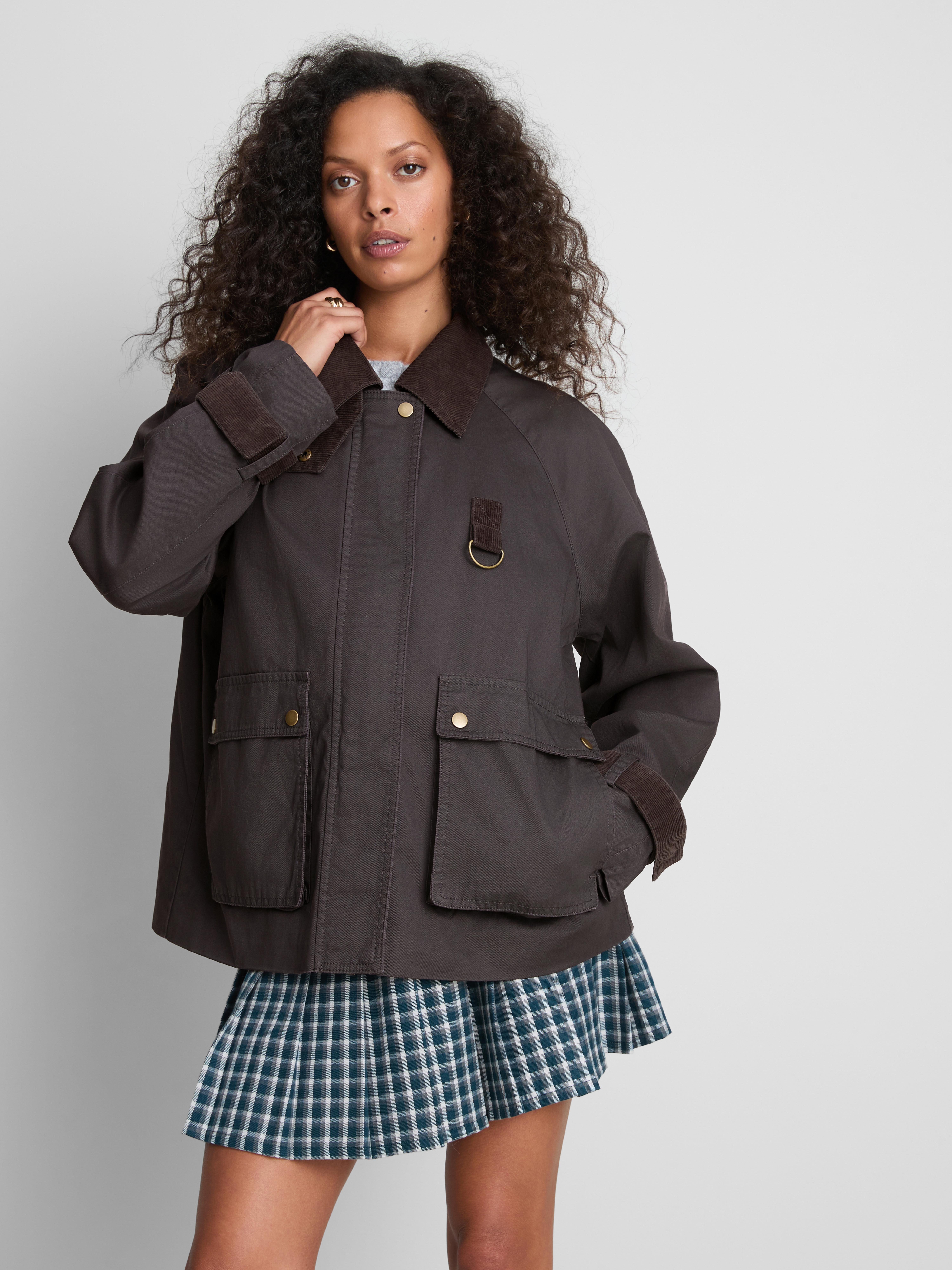Paula Echevarría Classic Barn Jacket - Dark Purple