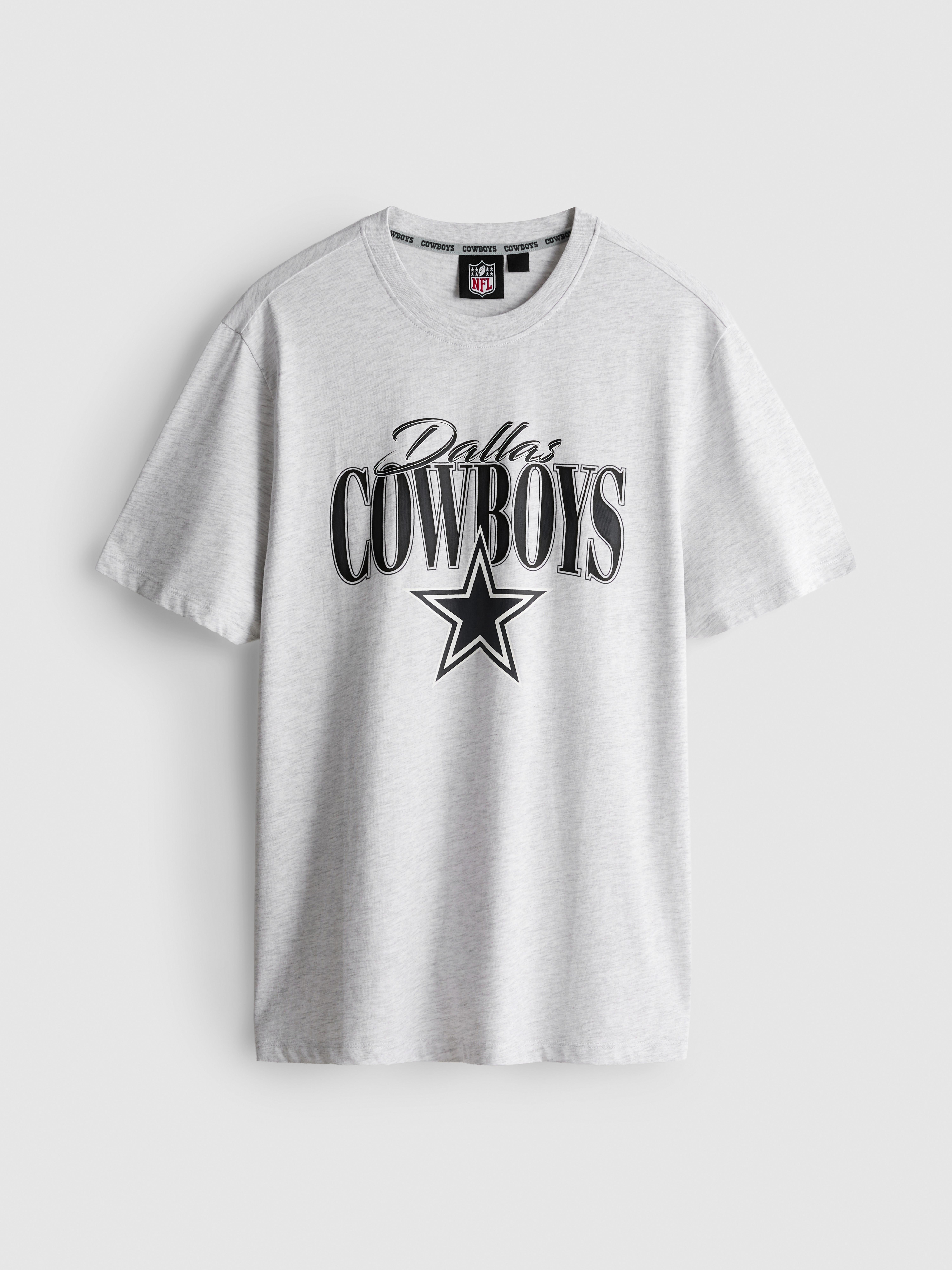 NFL Dallas Cowboys Pure Cotton Graphic T-Shirt - Gray Heather