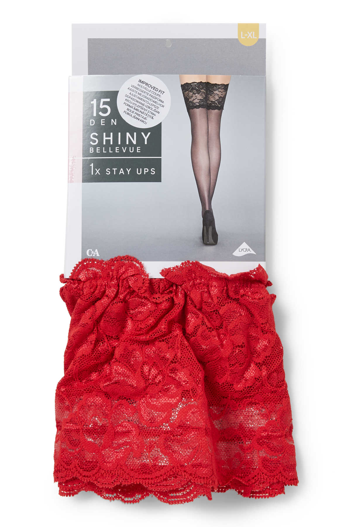 Hold-ups - 15 denier - red