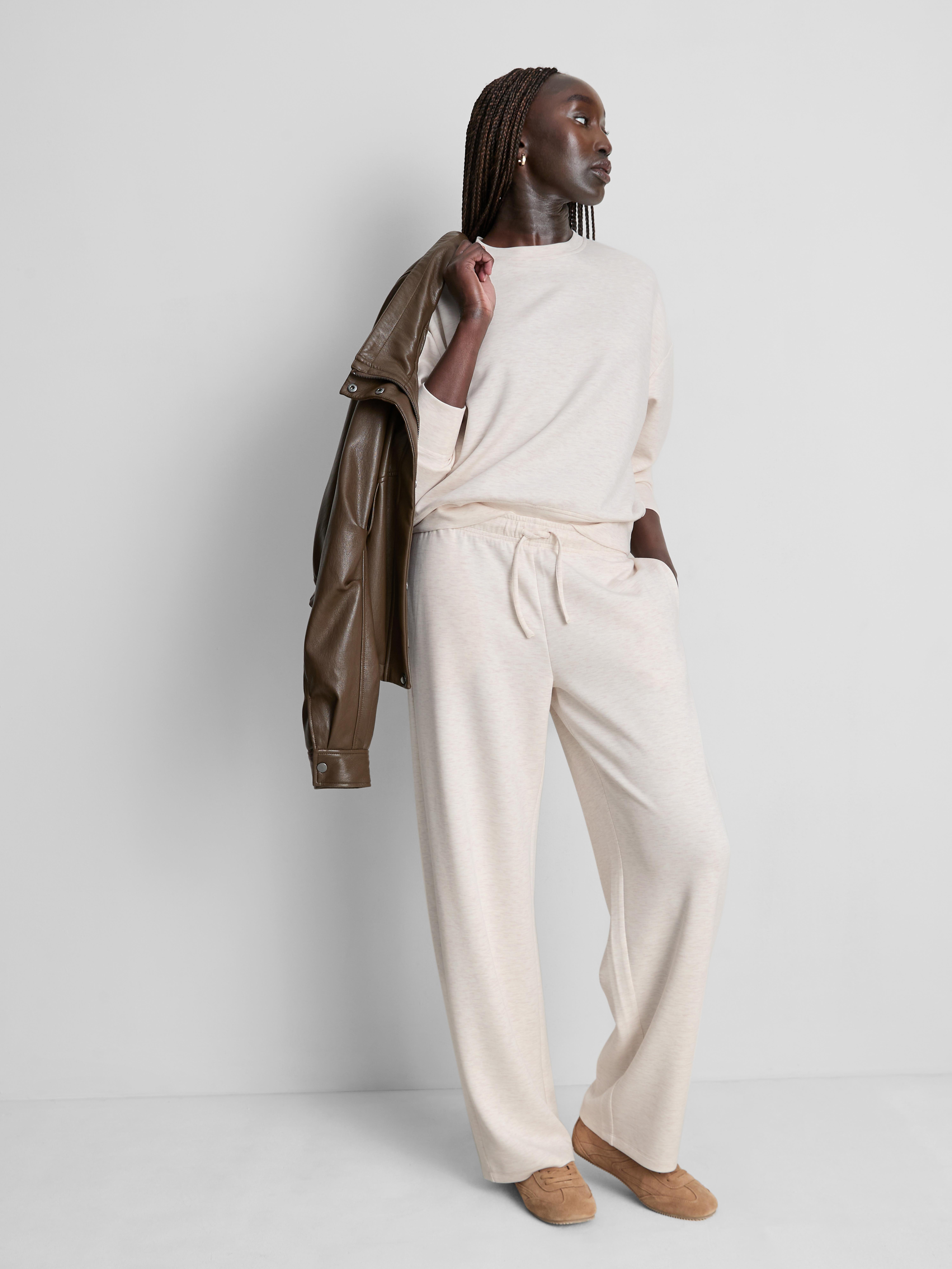 Modal-Blend Crewneck Sweatshirt - Oatmeal