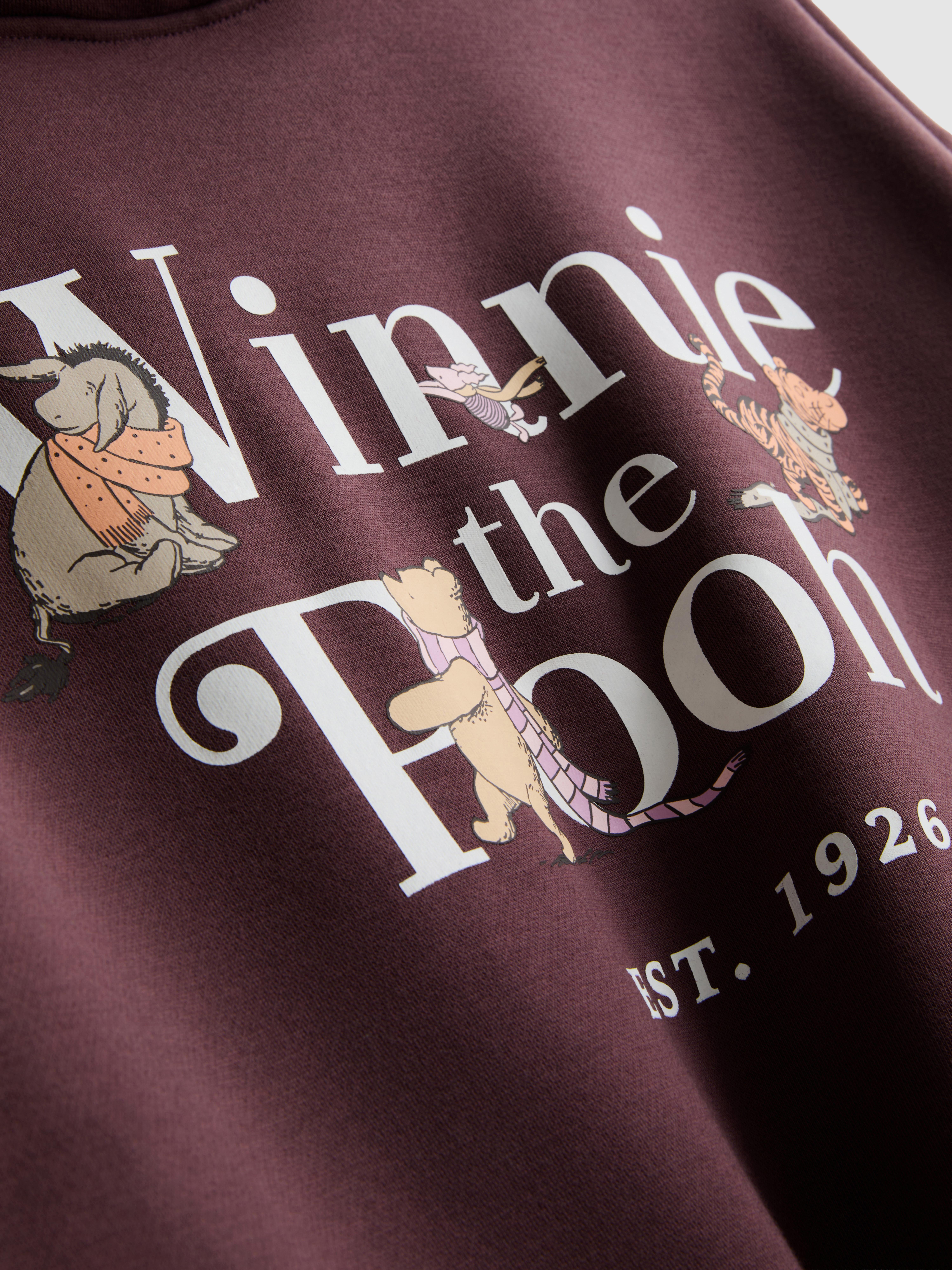 Disney's Winnie the Pooh Cotton-Blend Graphic Hoodie - Purple