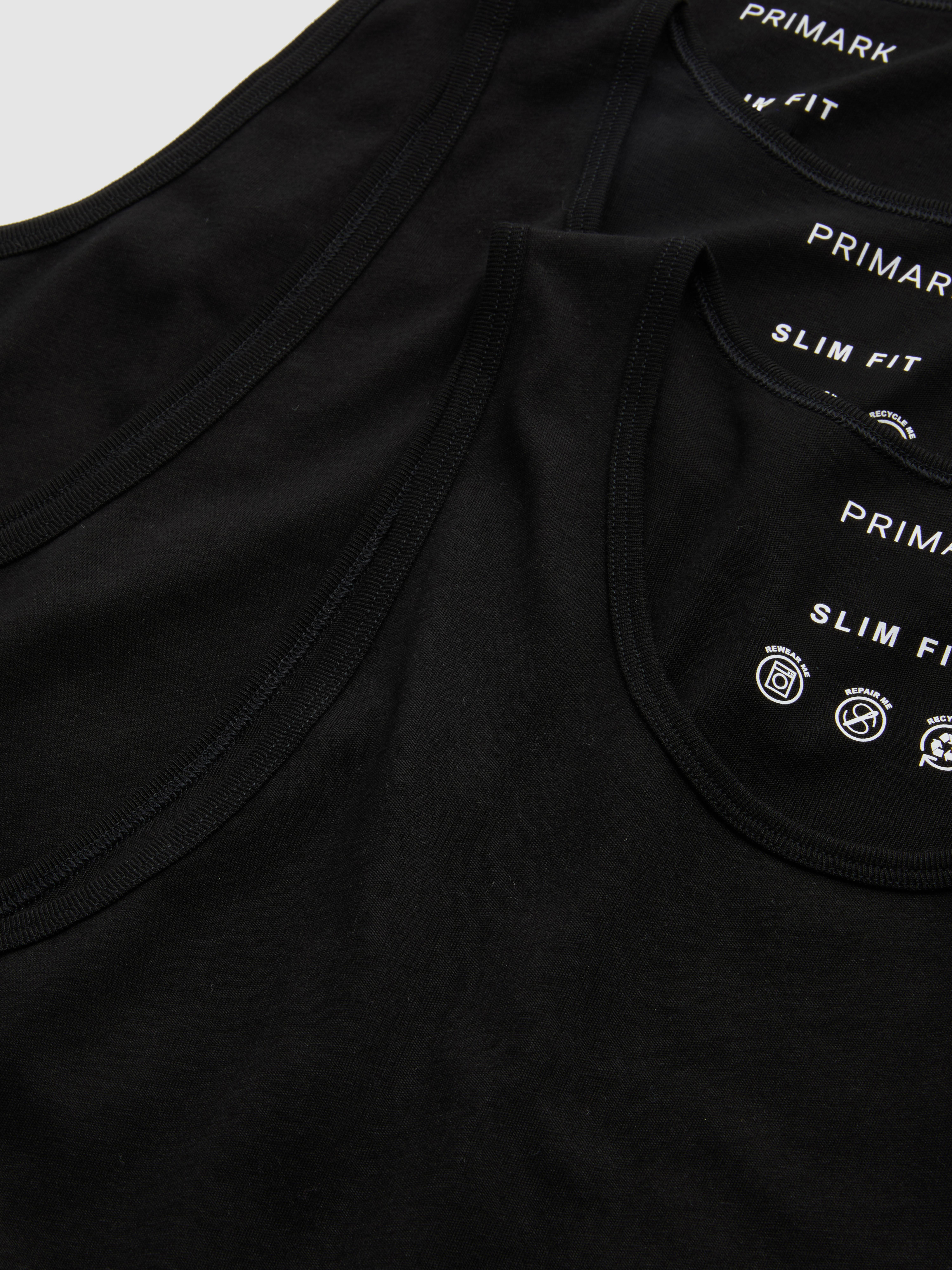 3-Pack Essential Tanks - Black