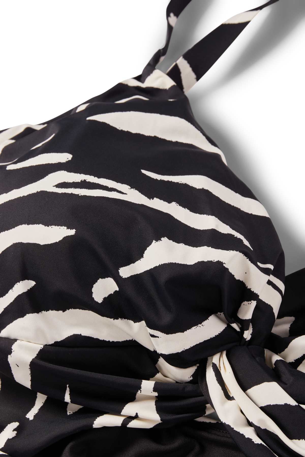 Swimsuit - padded - LYCRA® XTRA LIFE™ - patterned - white / black