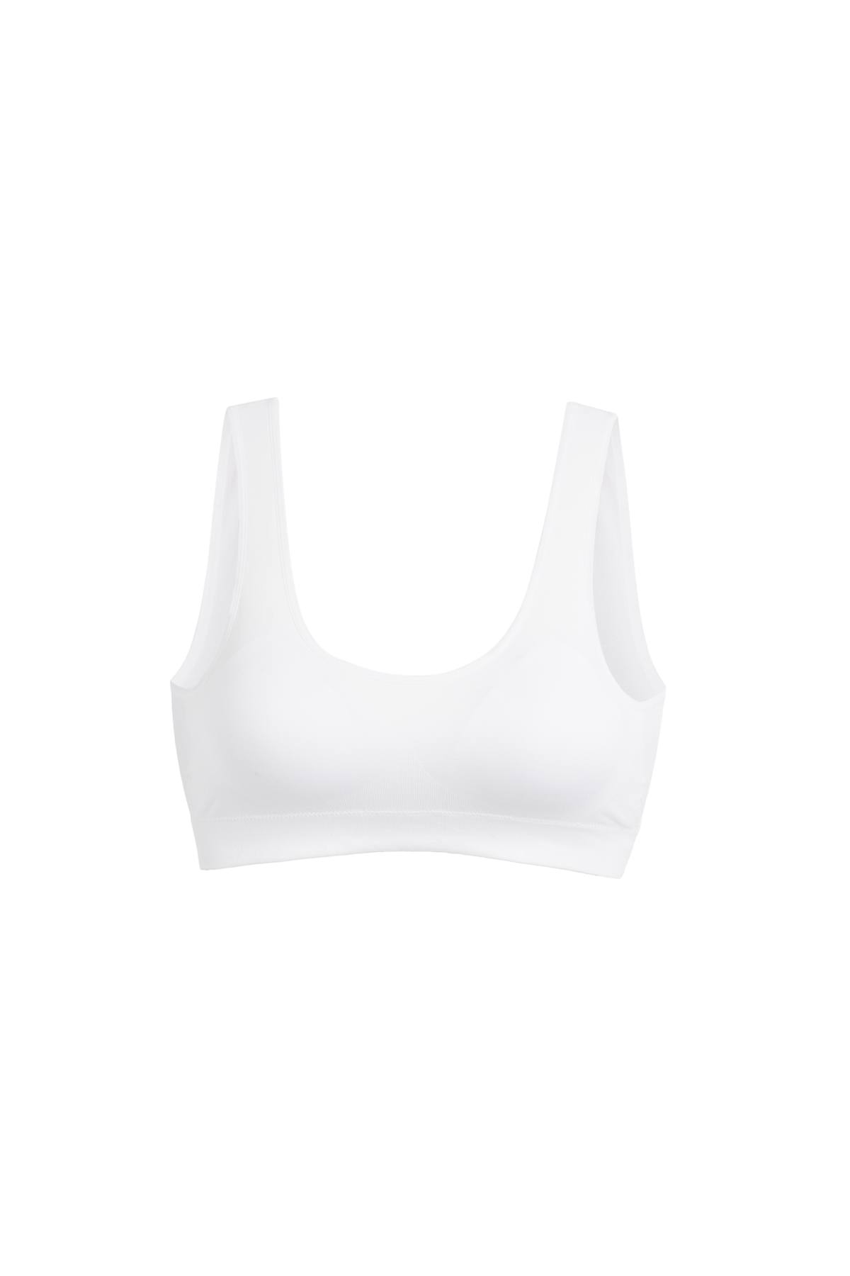 Bralette - padded - seamless - white