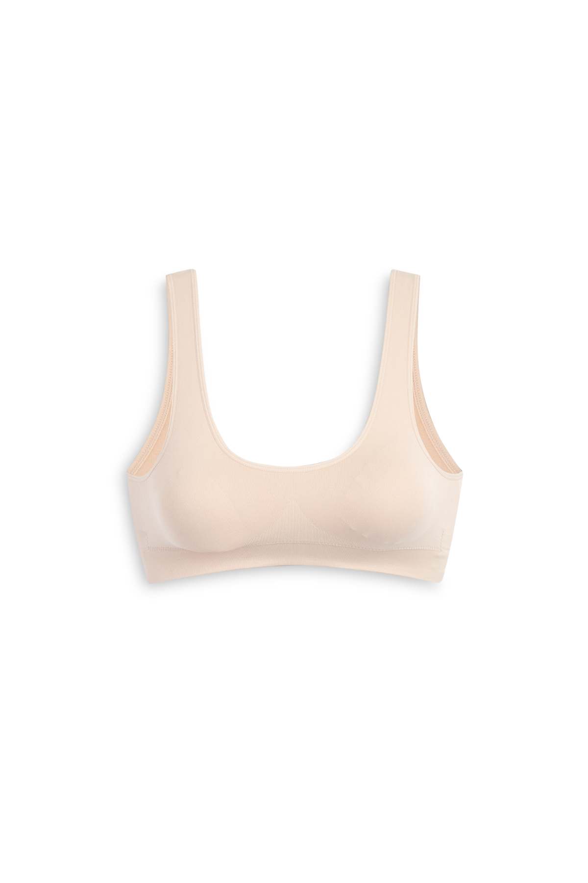 Bralette - padded - seamless - light beige