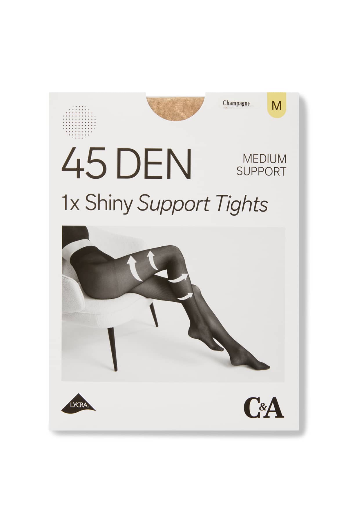 Tights - LYCRA® - 45 denier - light beige