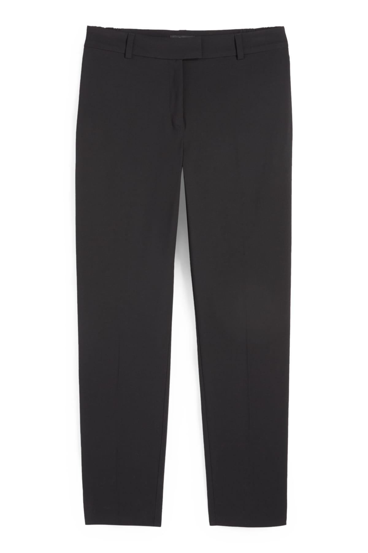 Business trousers - mid-rise waist - slim fit - black