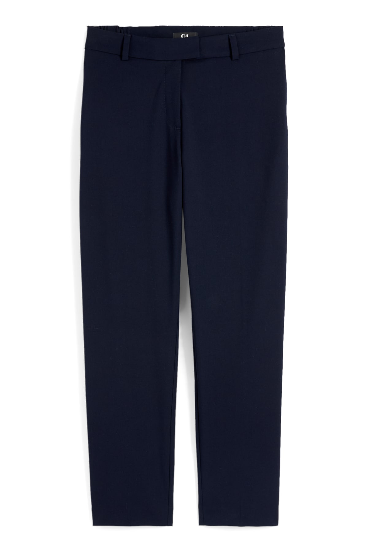 Business trousers - mid-rise waist - slim fit - dark blue