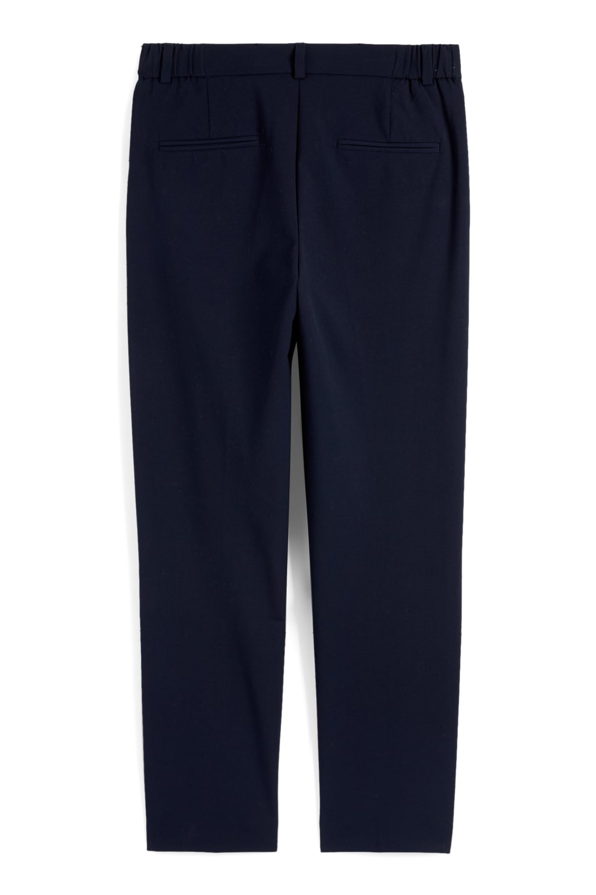 Business trousers - mid-rise waist - slim fit - dark blue