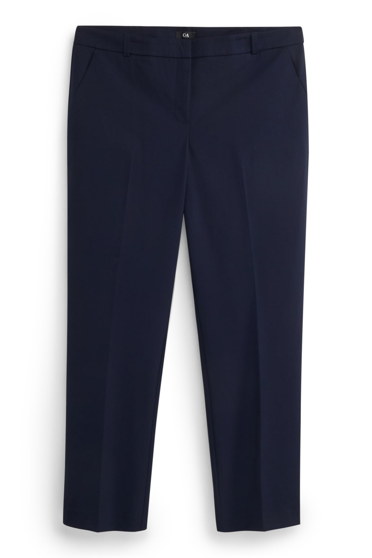 Business trousers - mid-rise waist - straight fit - Mix & match - black