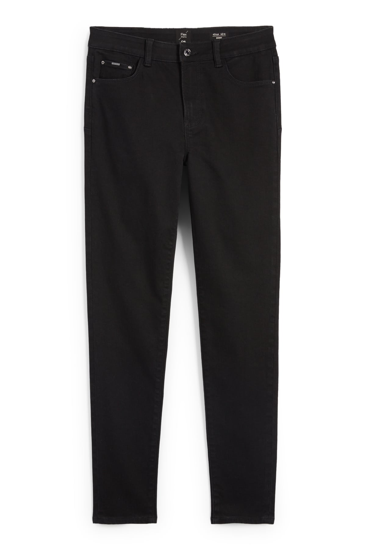 Skinny jeans - mid waist - shaping jeans - LYCRA® - black