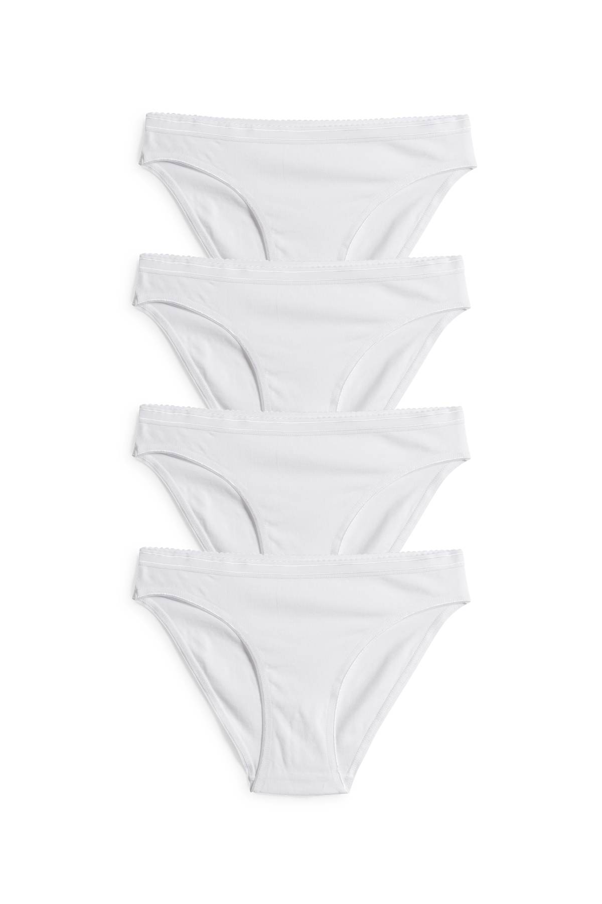 Multipack of 4 - knickers - white