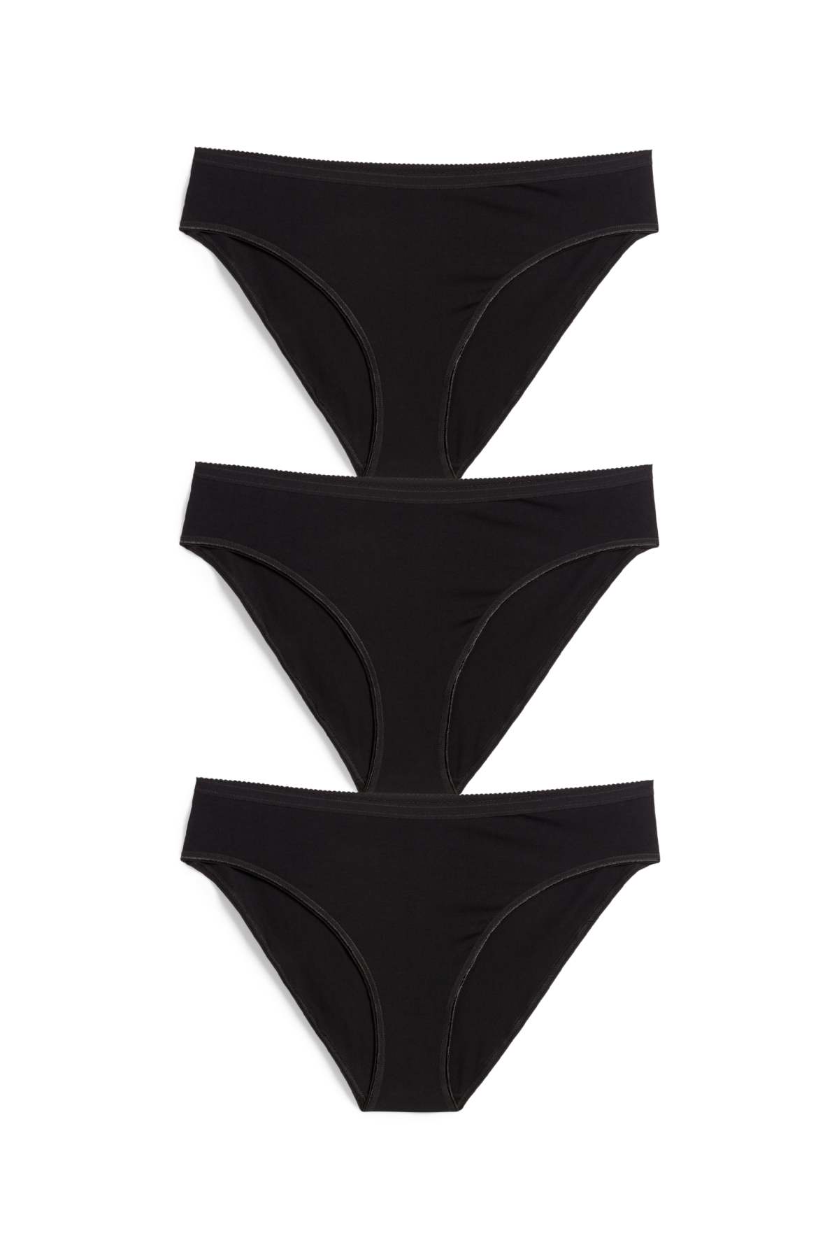 Multipack of 3 - knickers - black