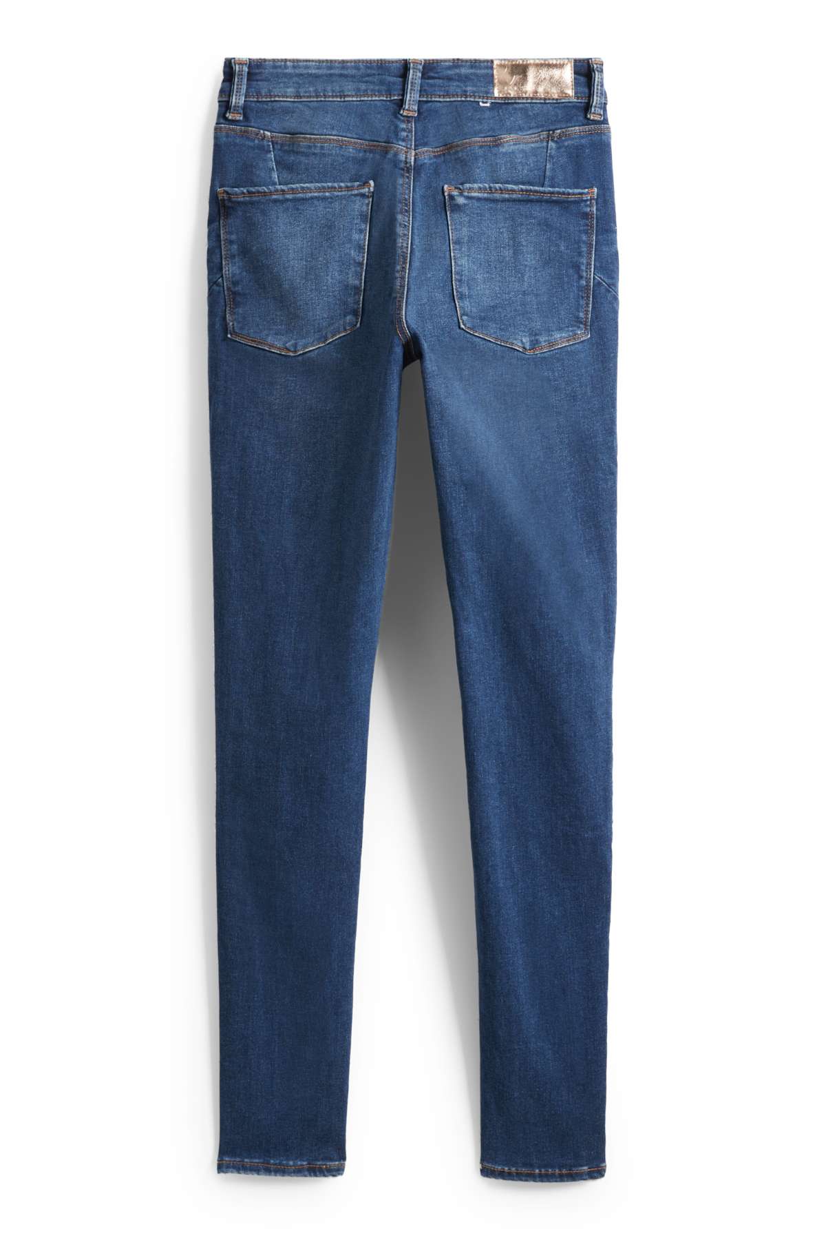 Skinny jeans - mid-rise waist - shaping jeans - LYCRA® - dark blue