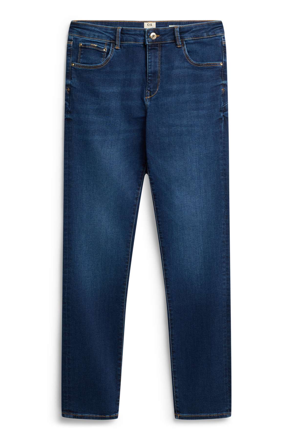 Slim jeans - mid-rise waist - shaping jeans - LYCRA® - denim-dark blue