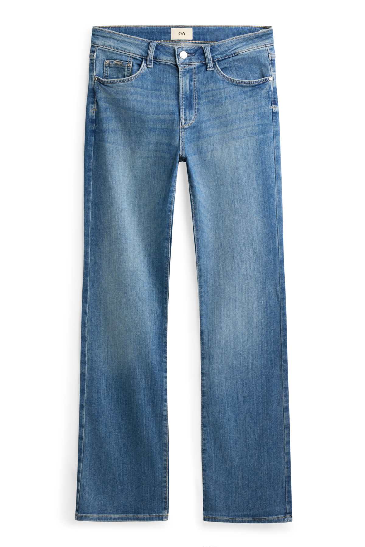 Bootcut jeans - mid-rise waist - LYCRA® - blue denim