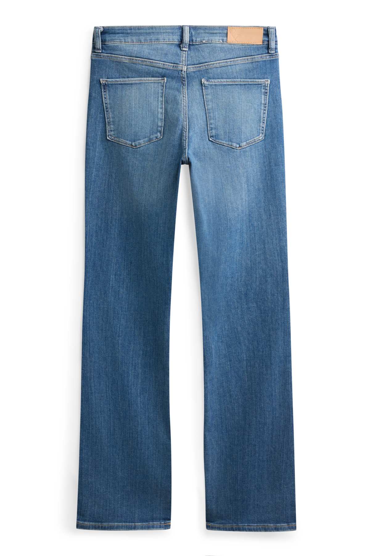Bootcut jeans - mid-rise waist - LYCRA® - blue denim