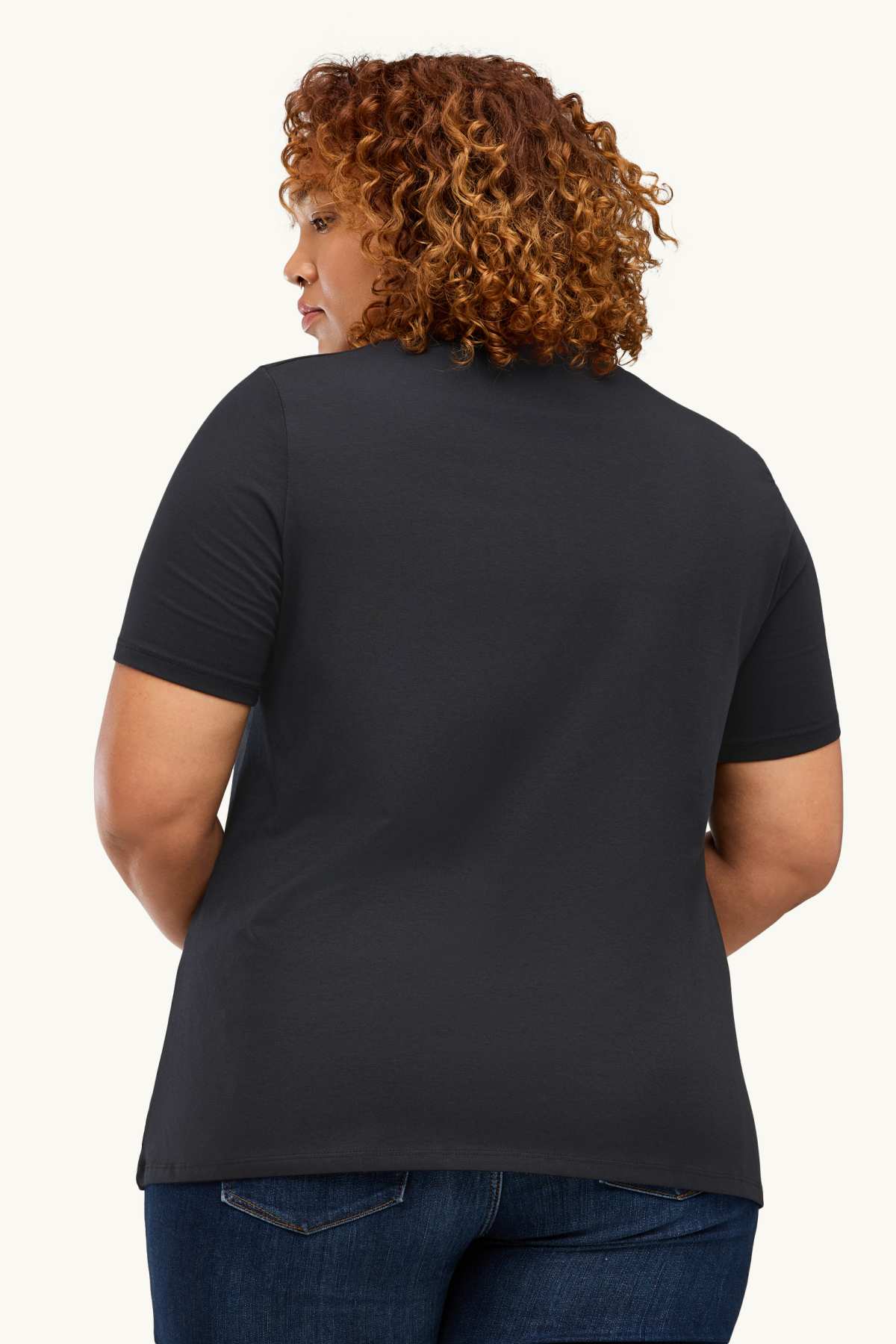 Multipack of 2 - V-neck T-shirt - LYCRA® - black