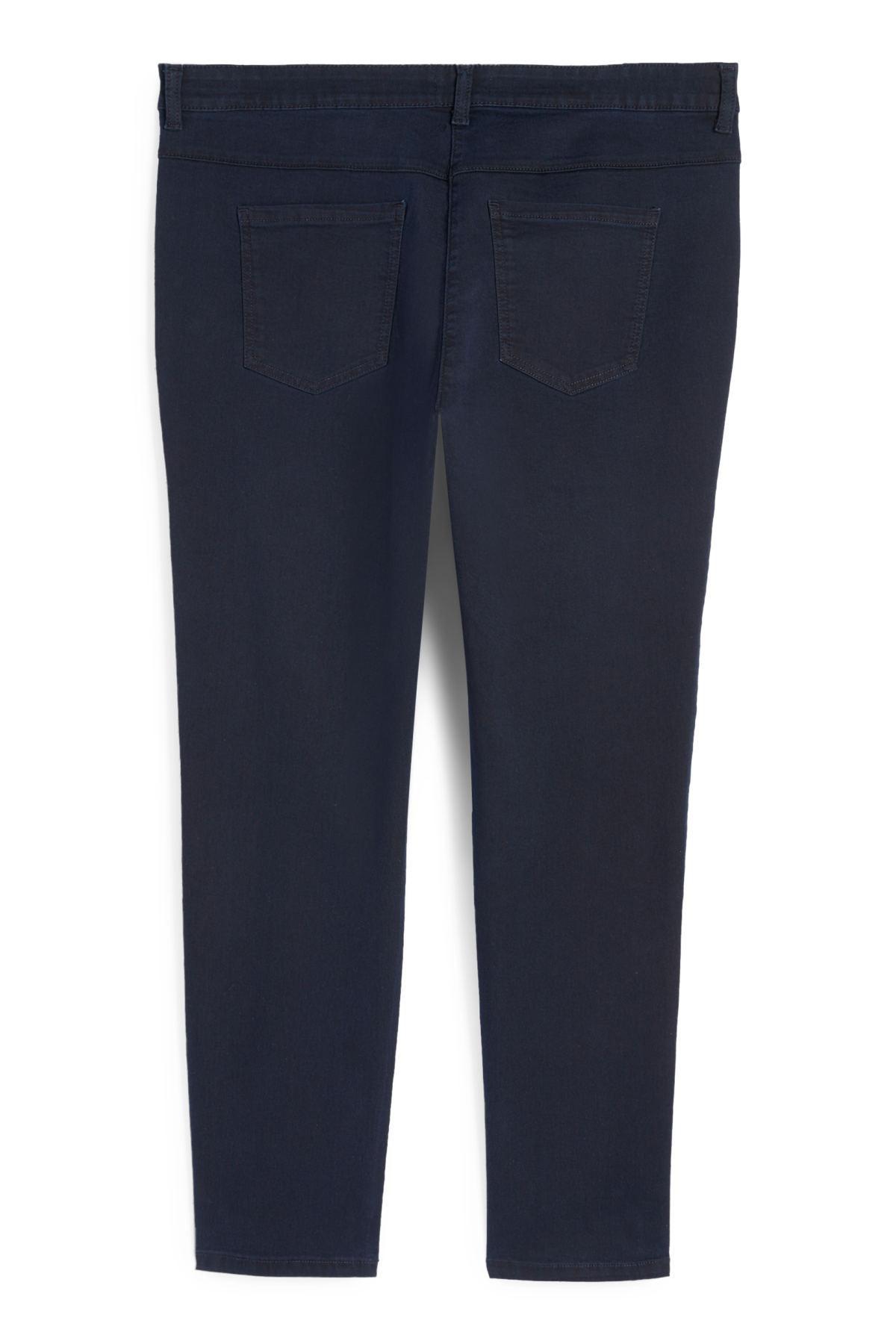 Slim jeans - mid-rise waist - dark blue