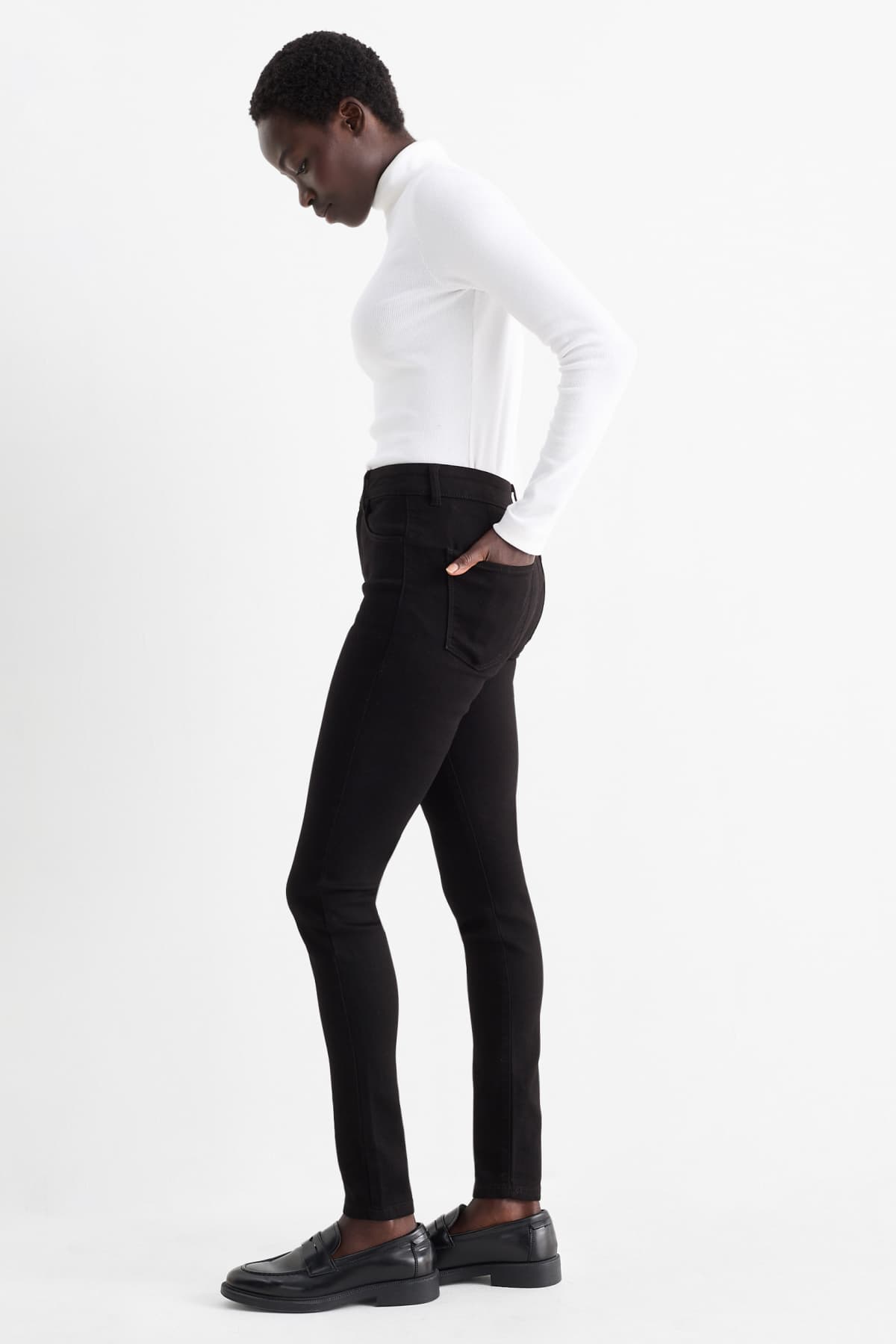 Multipack of 2 - jegging jeans - high waist - blue / black